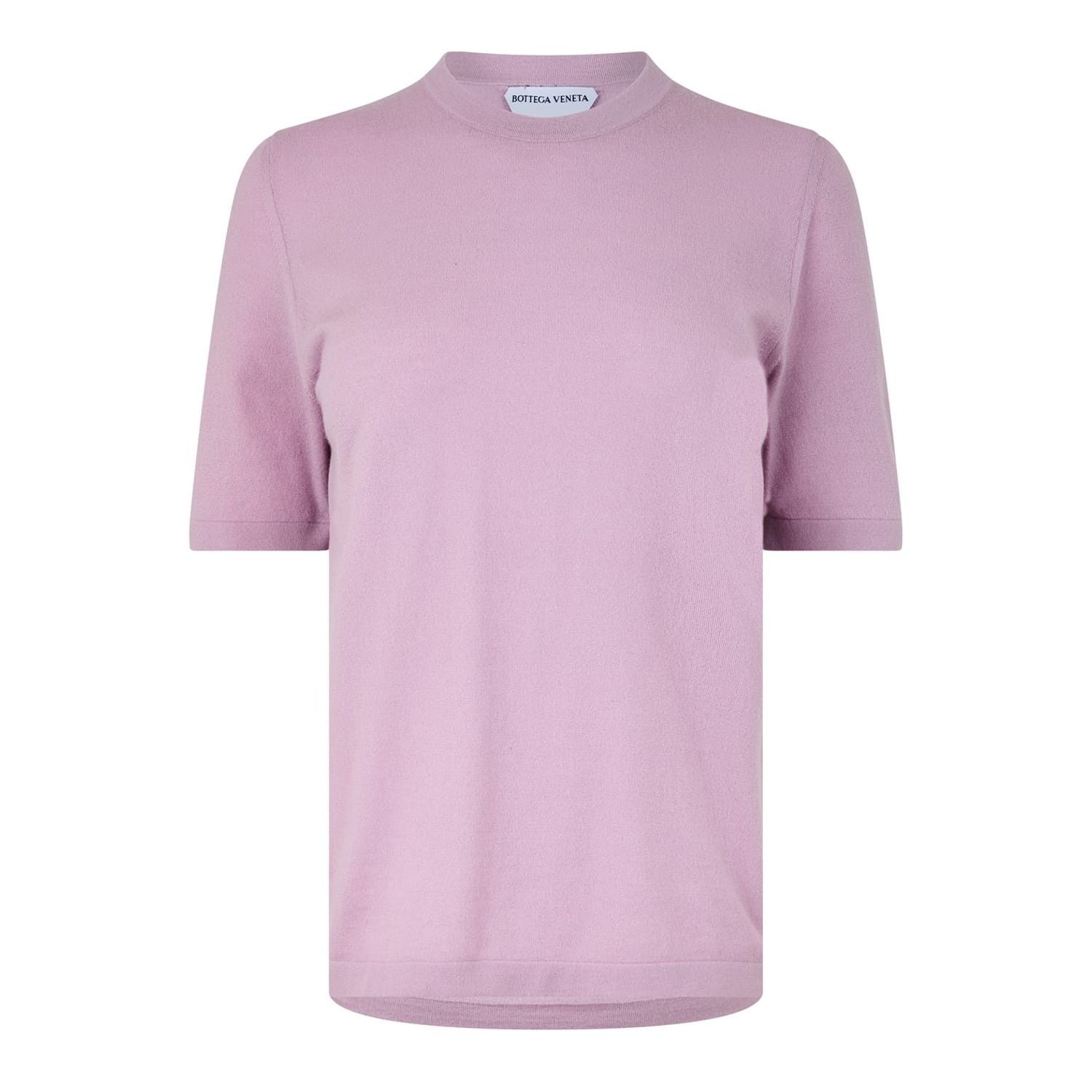 Bottega Veneta Bottega Veneta Crew Neck Regular Fit T-Shirt in Purple Size S / US 4 / IT 40 - 1 Thumbnail