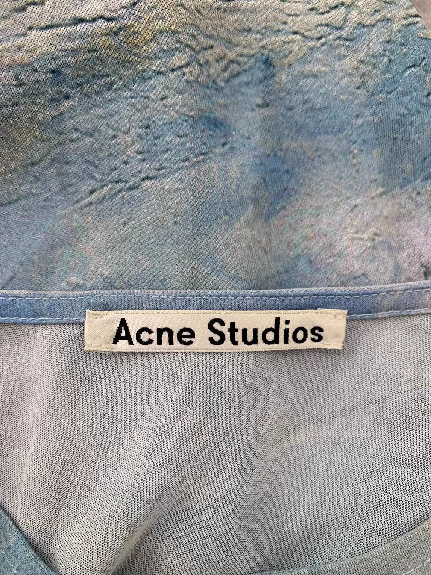 Acne Studios Acne Studios Blue Gradient Printed LS Shirt S Mint Size US S / EU 44-46 / 1 - 4 Thumbnail