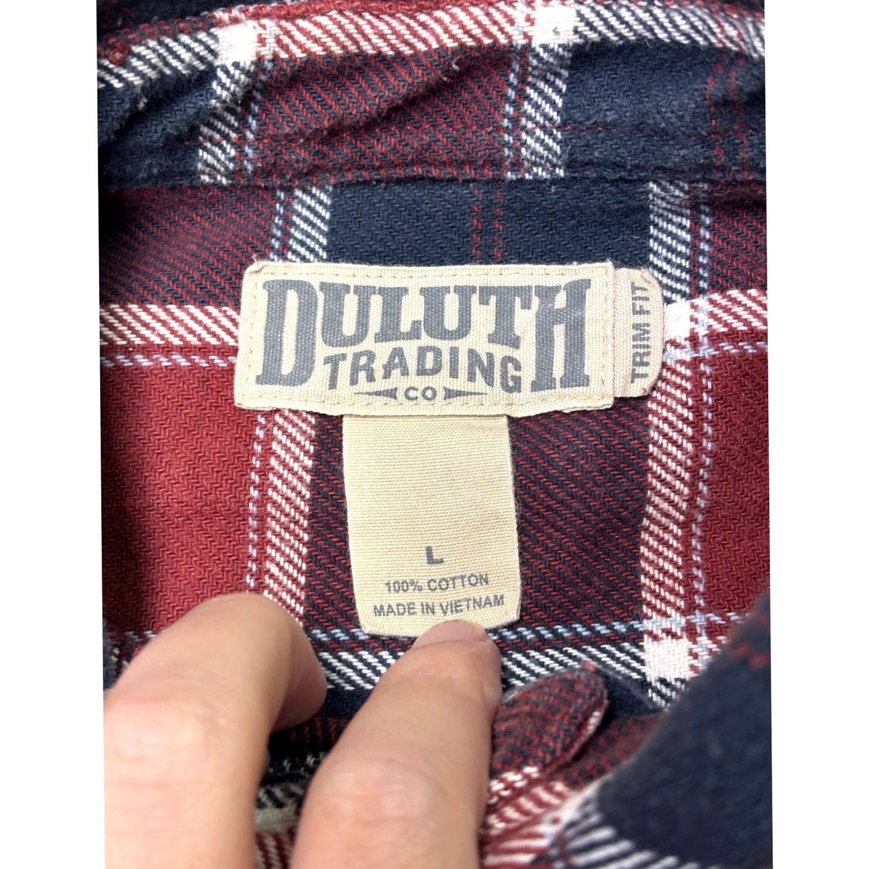 Duluth Trading Company Duluth Trading Co Flannel Shirt Men L Long Sleeve Plaid Red Navy Button-Up Chest 44 in Casual Workwear Size US L / EU 52-54 / 3 - 4 Thumbnail
