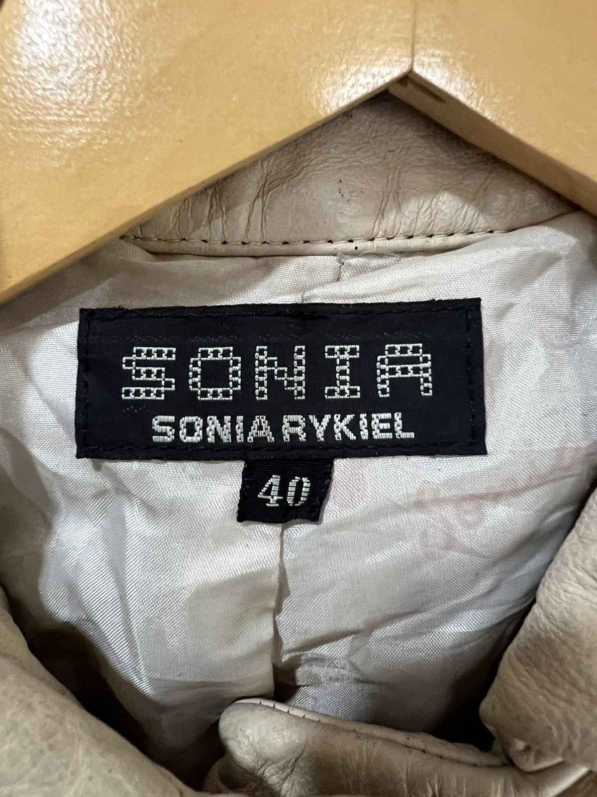 Sonia Rykiel 🔥Rare Sonia Rykiel Button Leather Jacket Size S / US 4 / IT 40 - 18 Thumbnail