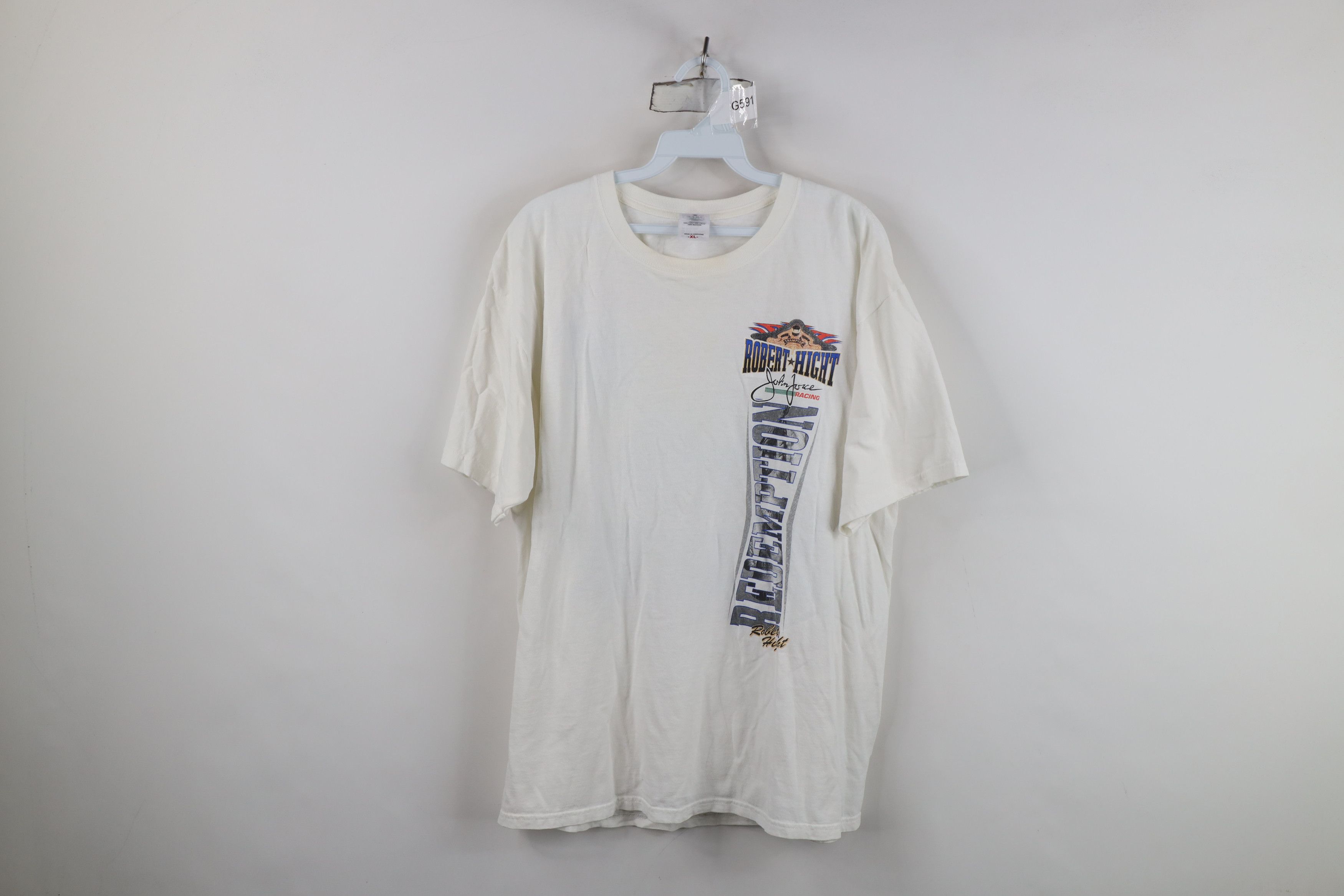 Vintage Vintage Y2K John Force Robert Hight Redemption T-Shirt Size US XL / EU 56 / 4 - 1 Thumbnail