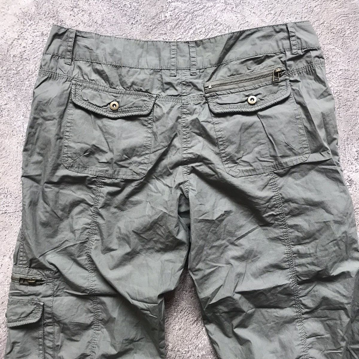 Vintage Vintage Y2K Baggy Distressed Cargo Pants Streetwear Logo 33 Size 33" - 7 Thumbnail