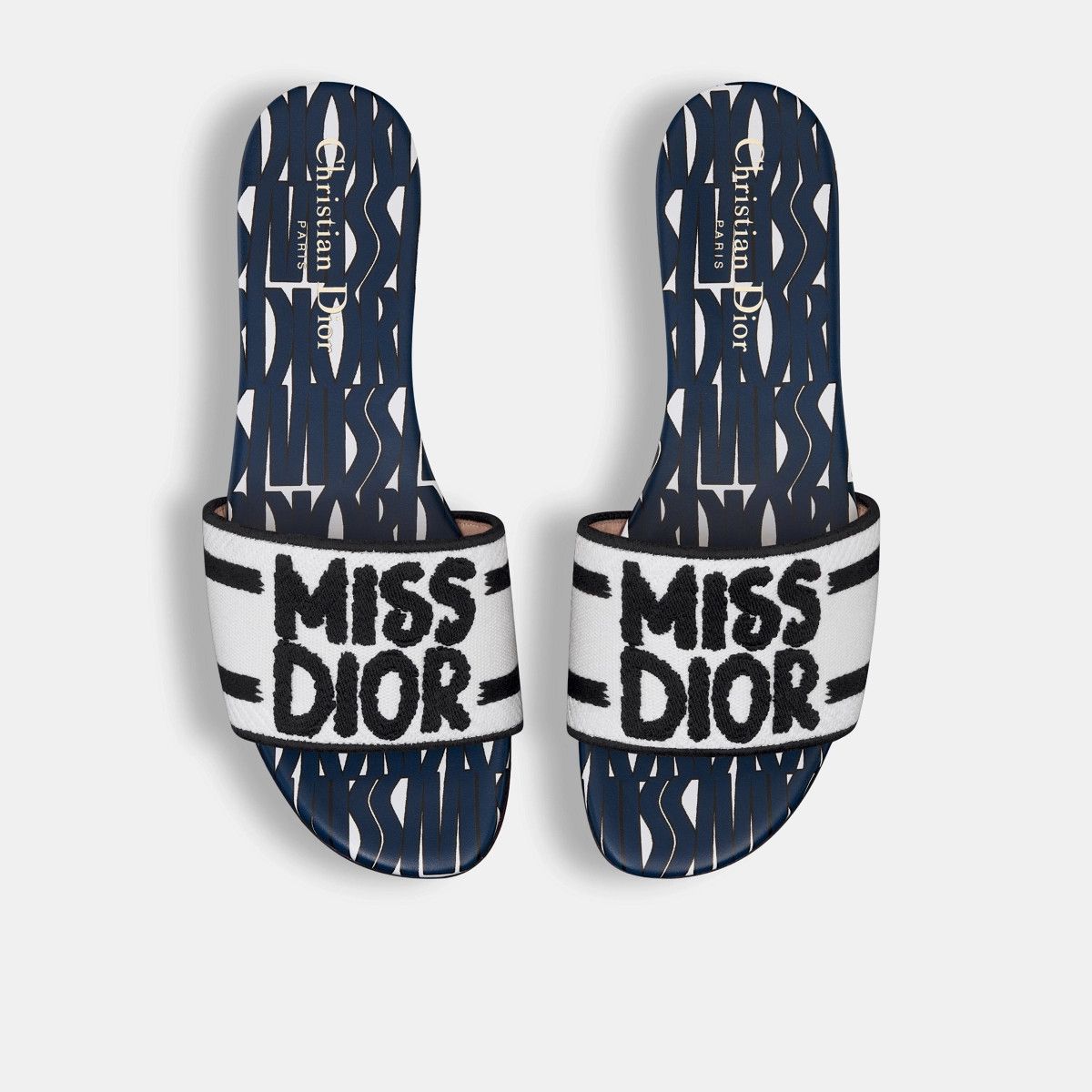 Dior o1bcso1str0226 Dway Slide in Deep Blue/Multi Multicolor Size US 8 / IT 38 - 3 Thumbnail