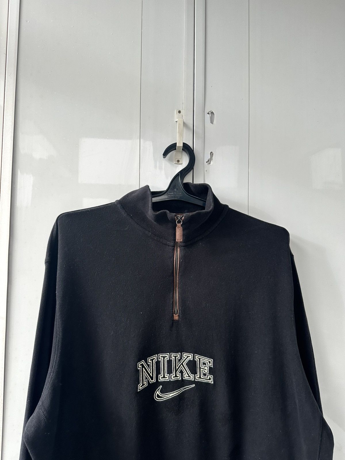 Nike Vintage Nike 1/3 Zip Sweatshirt Big Logo Size US L / EU 52-54 / 3 - 6 Thumbnail