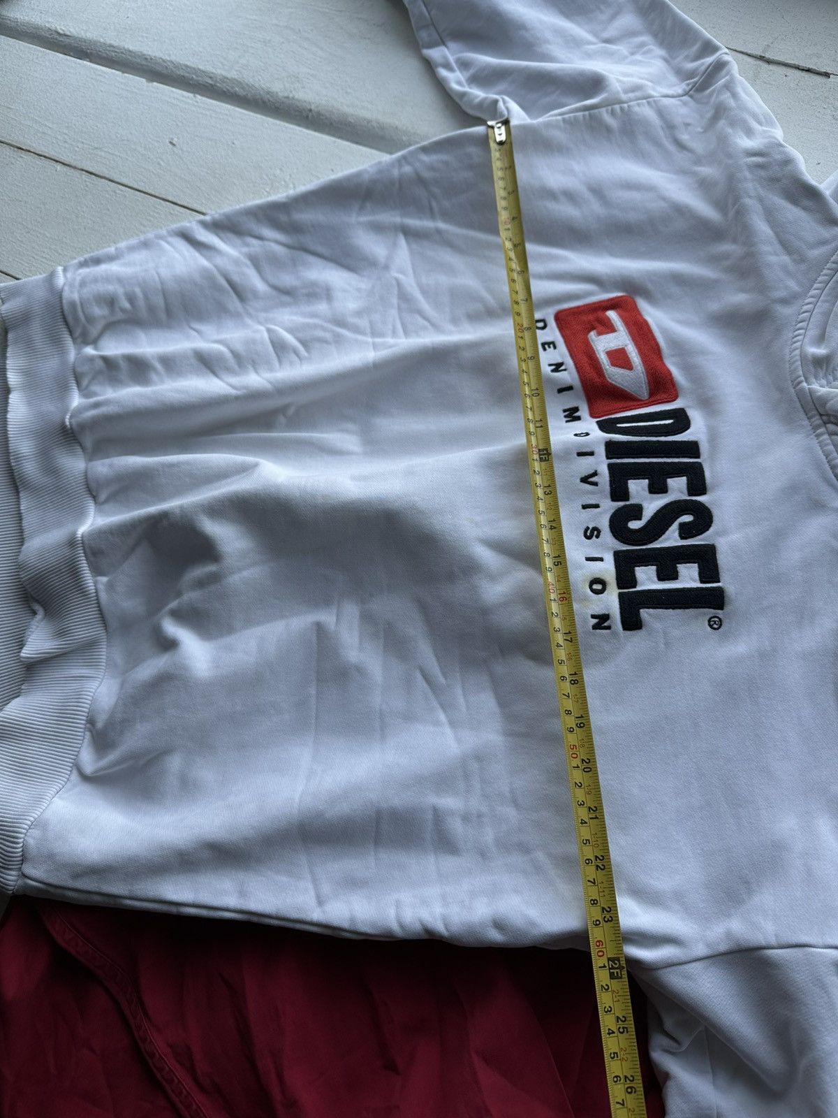Diesel 🚨DIESEL HYPE WHITE HOODIE BIG LOGO BOXY FIT DENIM DIVISION Size US L / EU 52-54 / 3 - 23 Thumbnail
