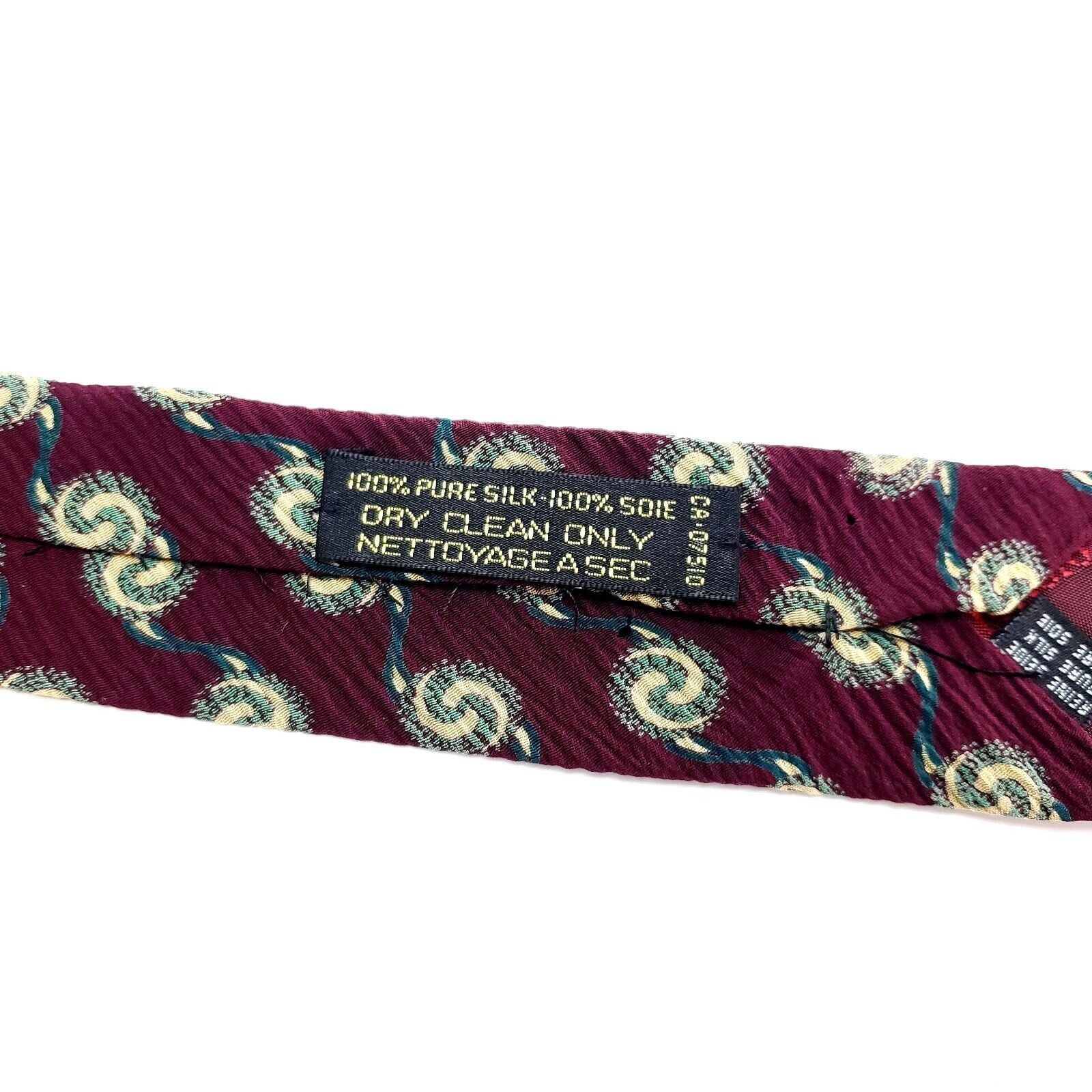 Giorgio Armani Giorgio Armani Cravatte Textured Silk Tie Short Wide Red Geo Size ONE SIZE - 5 Thumbnail
