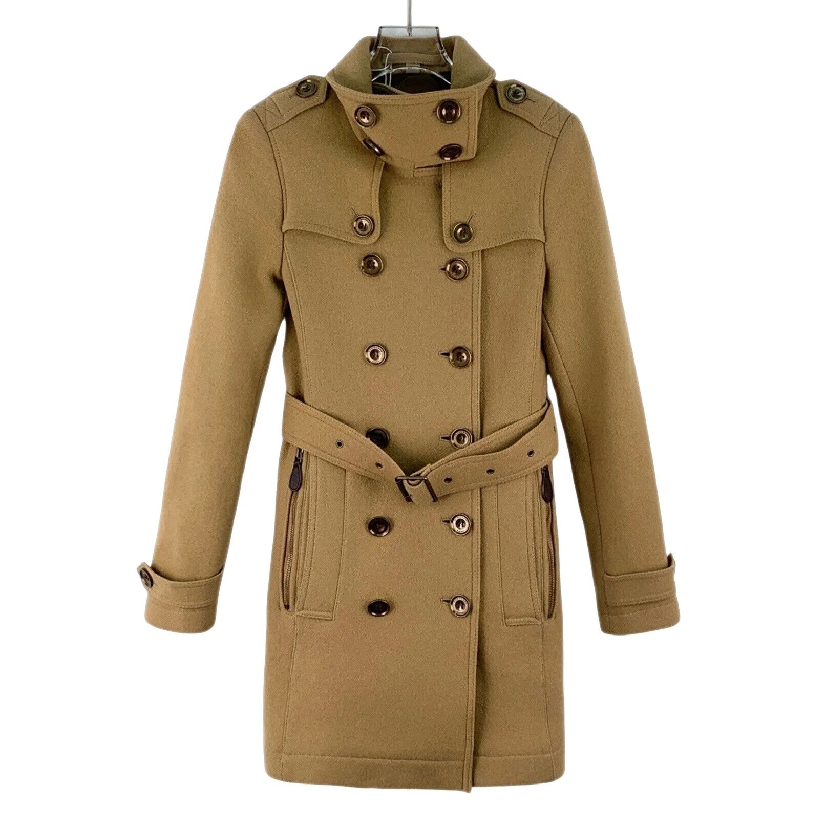 Burberry Burberry Brit Wool Cashmere Double Breasted Coat US 2 Size XS / US 0-2 / IT 36-38 - 1 Thumbnail