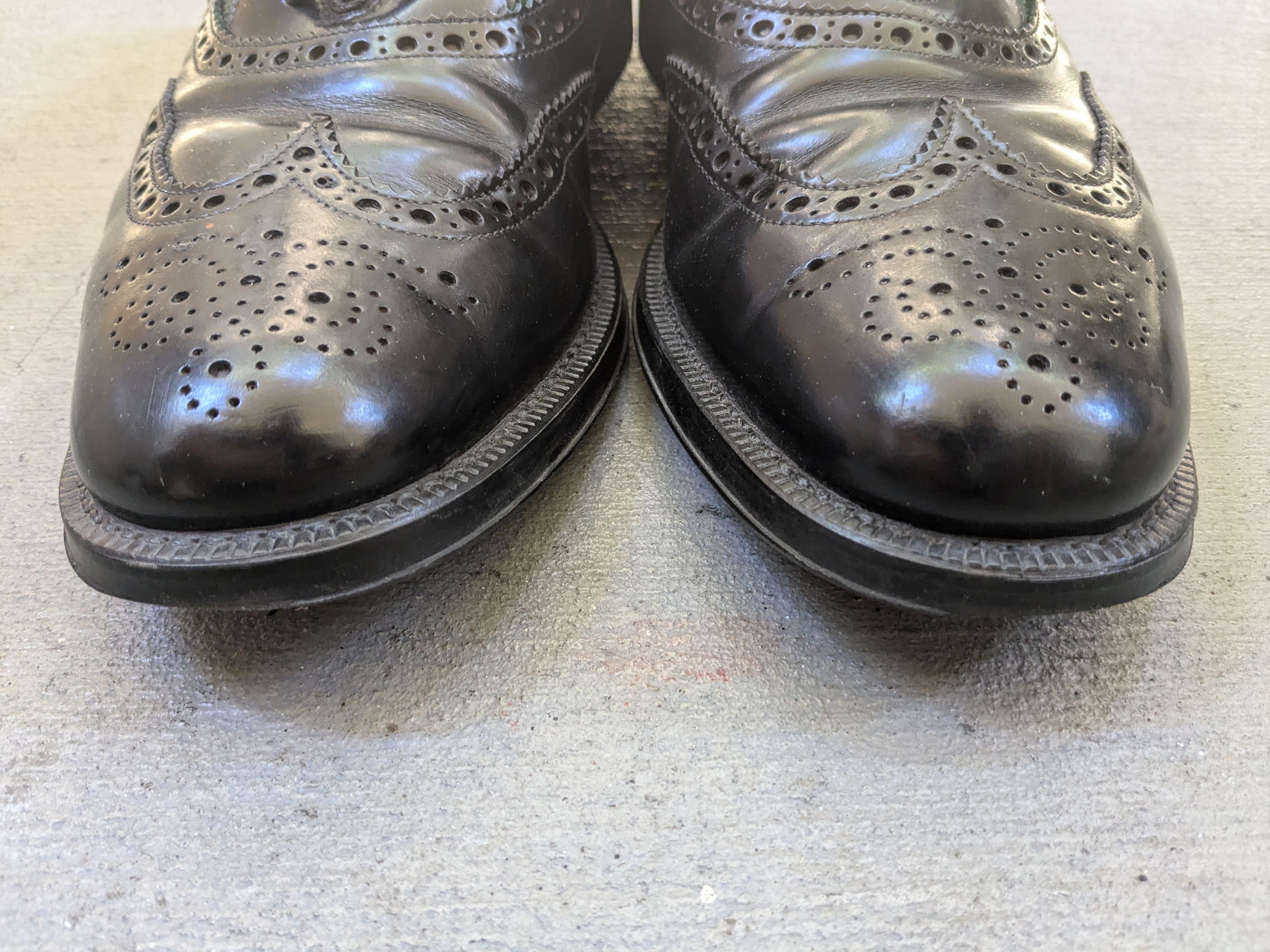 Prada Prada Brogues Wingtips Black Green 10.5 Strap Leather Size US 10.5 / EU 43-44 - 5 Thumbnail