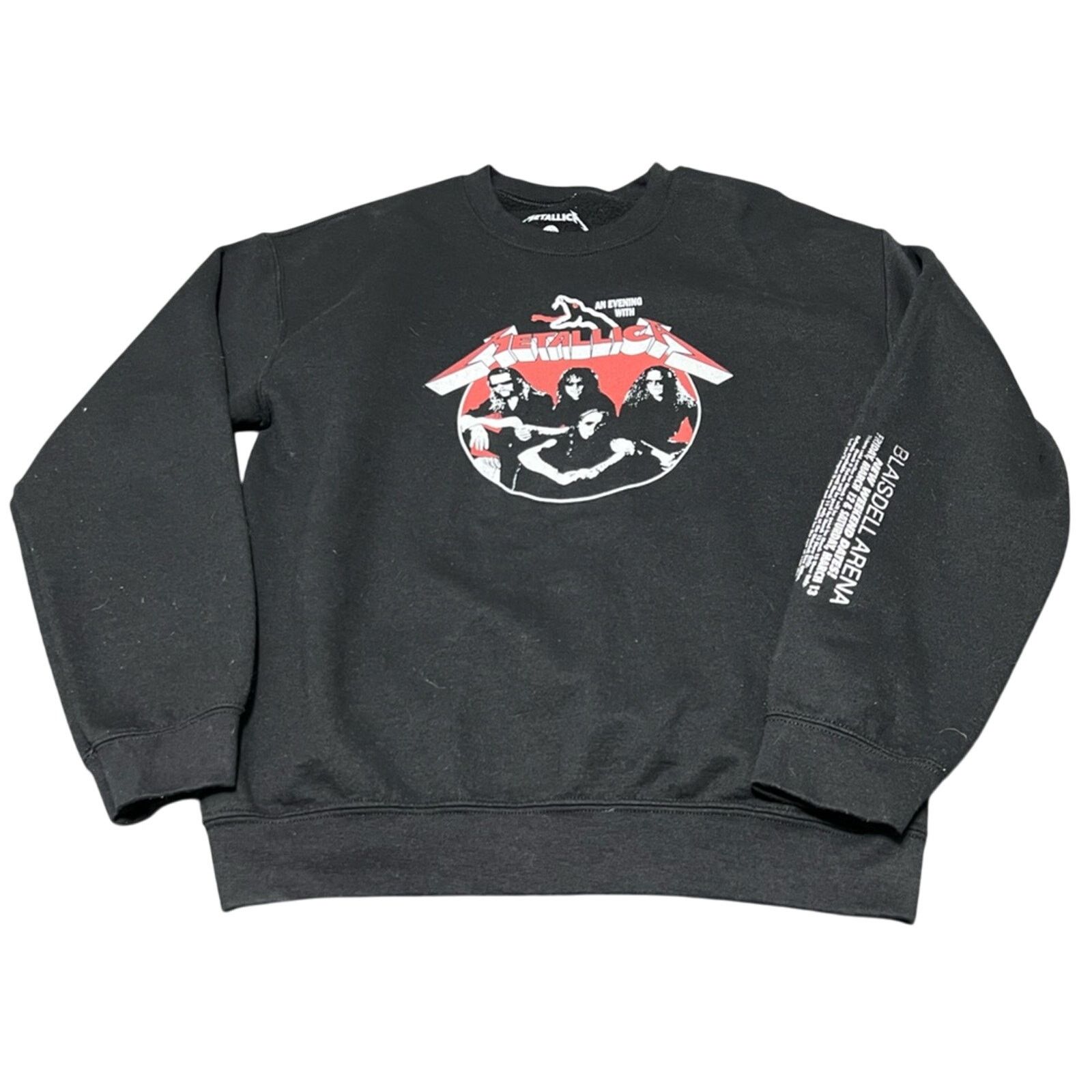 Metallica Metallica Sweatshirt Blaisdell Arena Black Crewneck RARE Size US M / EU 48-50 / 2 - 1 Thumbnail