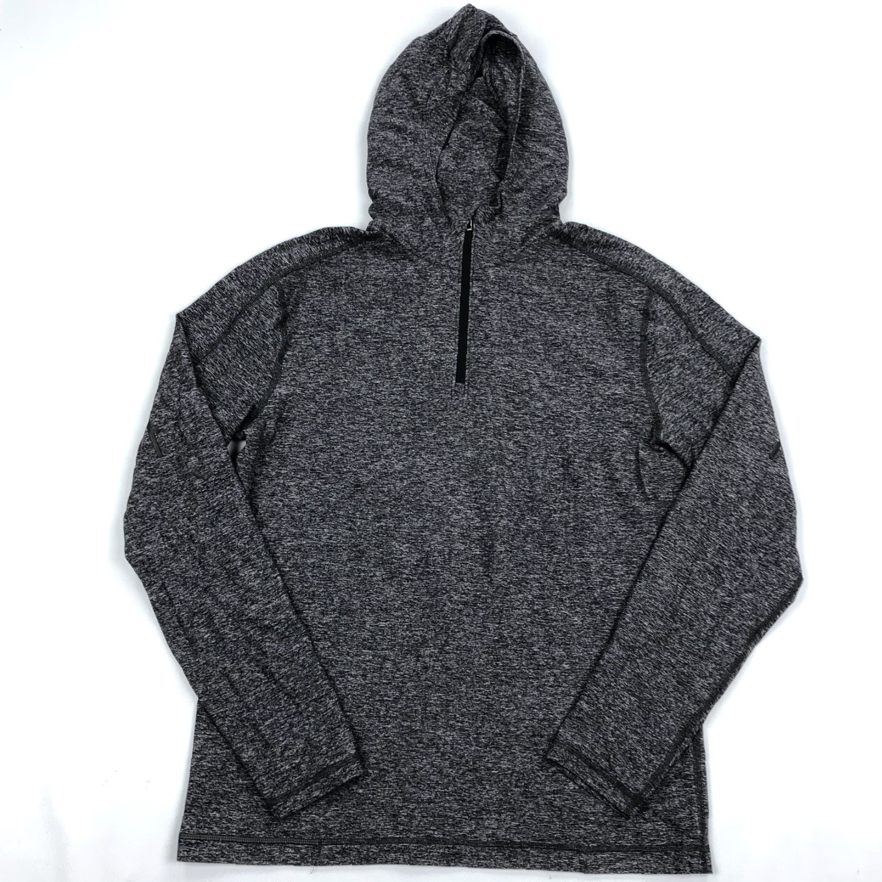 Lululemon Lululemon Men's L Hooded Quarter Zip Pullover Heather Gray Surge Sweat Session Hoodie Shirt Size US L / EU 52-54 / 3 - 2 Thumbnail