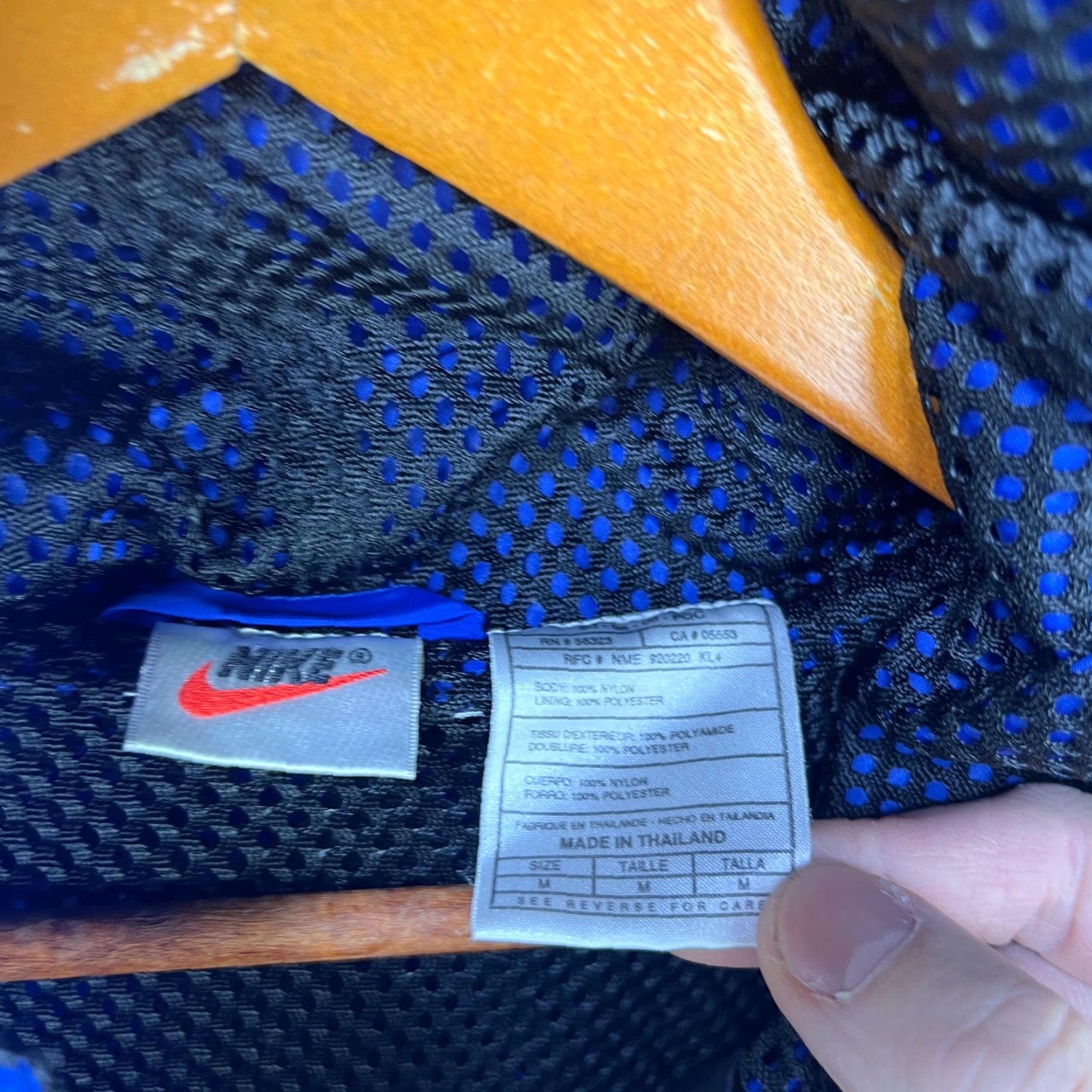 Nike VINTAGE Nike USA Windbreaker Jacket M Blue 90s Windbreaker Mens Size US M / EU 48-50 / 2 - 6 Thumbnail