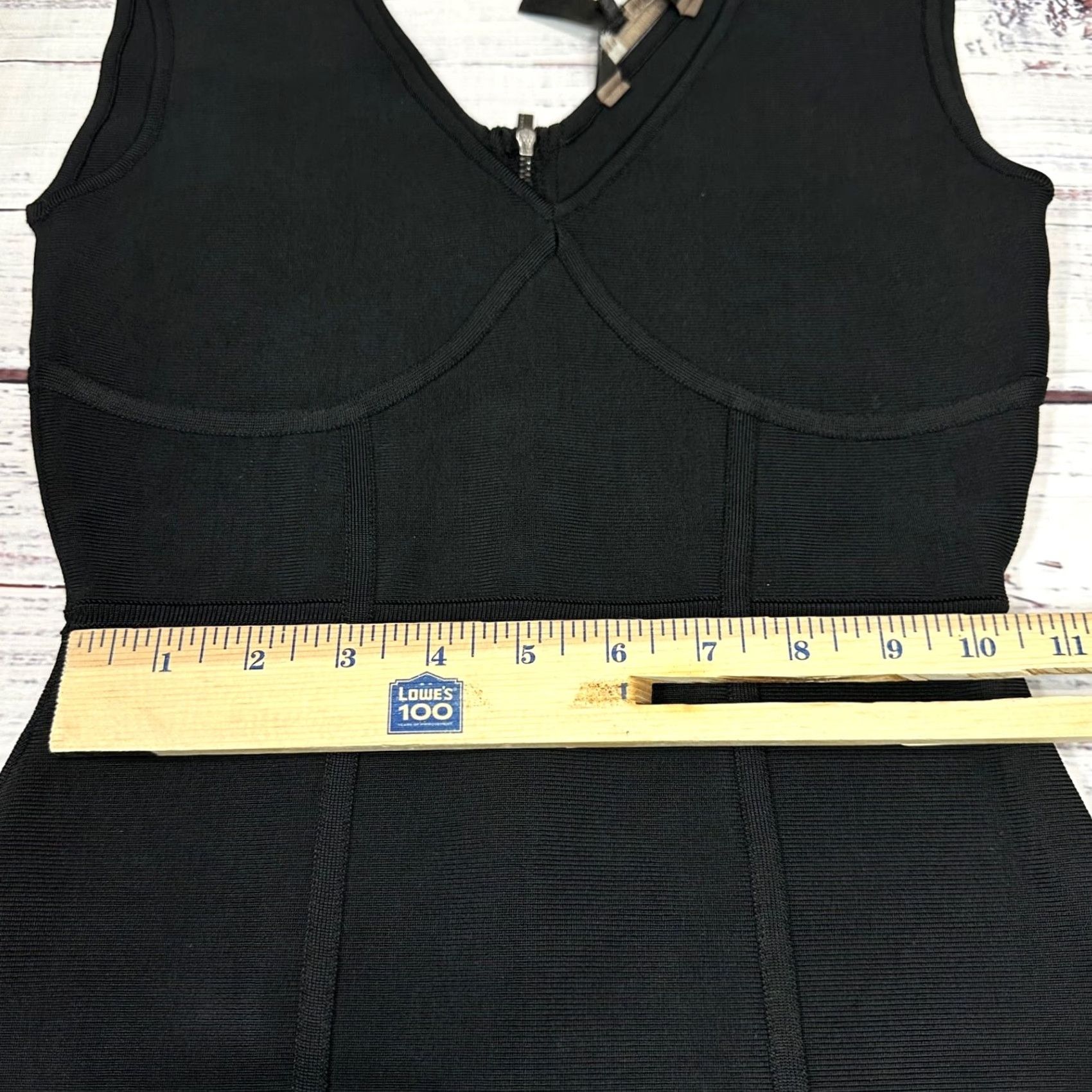 Bcbgmaxazria BCBGMAXAZRIA Womens Tank Dress Black Small Back Zip Knee Length Rayon Blend Shirt Dress Women XS S? Size S / US 4 / IT 40 - 3 Thumbnail