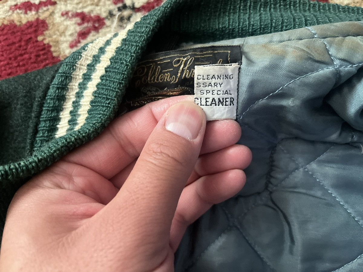 Vintage Vintage 1981-1985 Varsity Jacket Dark-Green/Cream Size US XL / EU 56 / 4 - 5 Thumbnail