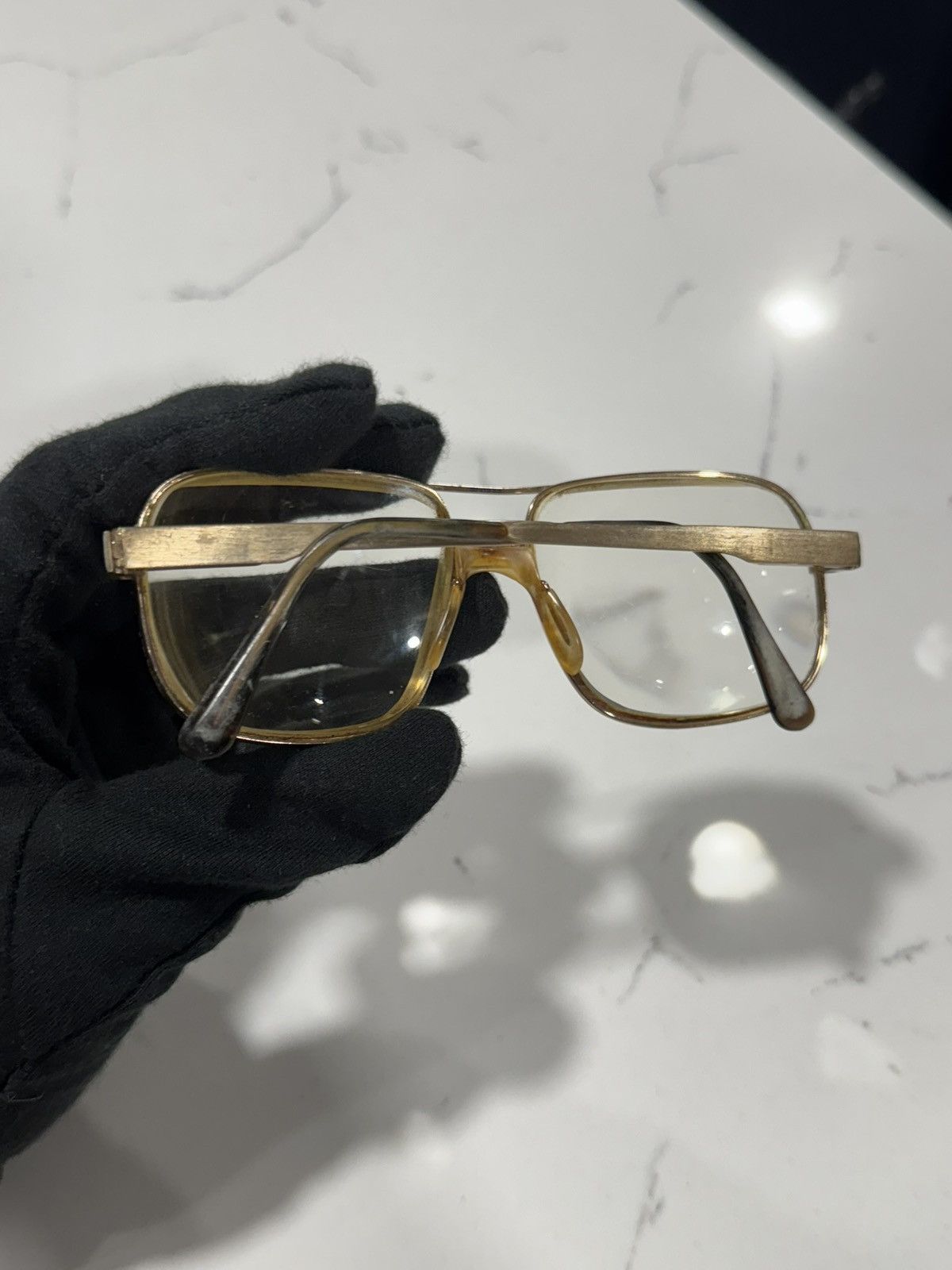 Safilo RARE Vintage AVIATORS by Safilo Elasta 3009 EYEGLASSES FRAME Size ONE SIZE - 7 Thumbnail