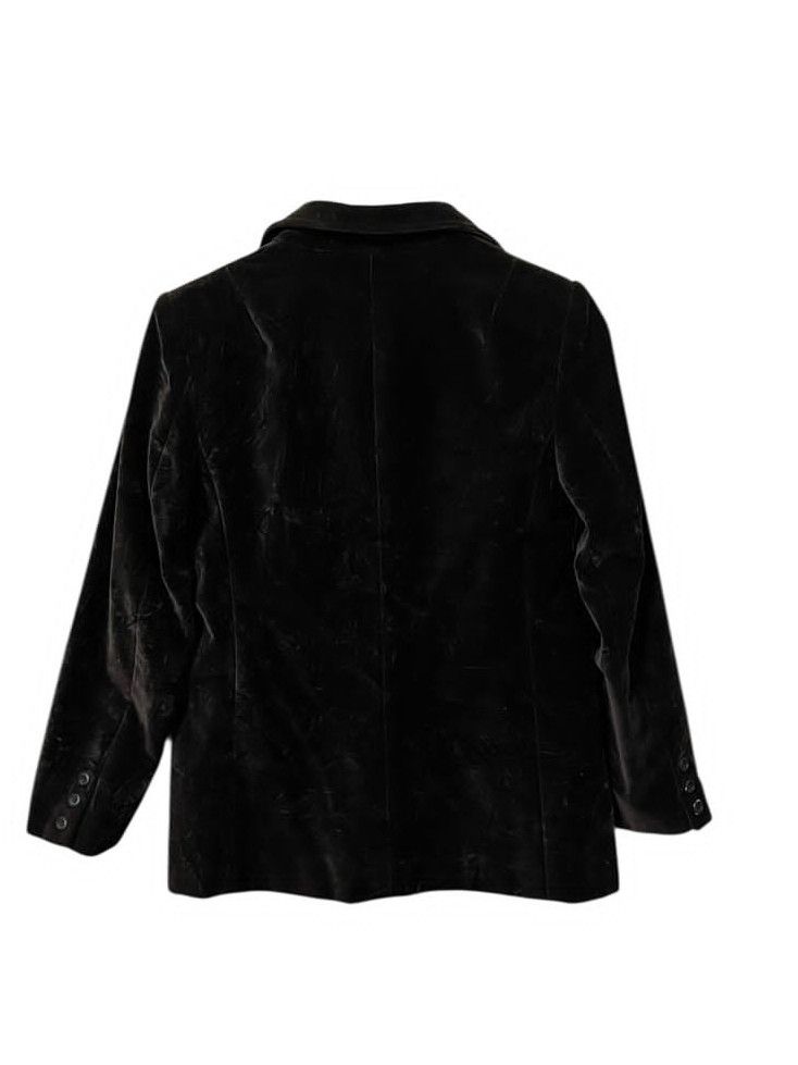 Vintage Vintage Yves Saint Laurent Dark Brown Velvet Blazaers Size US S / EU 44-46 / 1 - 3 Thumbnail