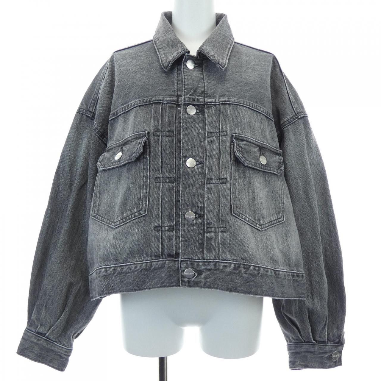 Other Other Red Card Denim Jacket Textile Outerwear DUTY FREE for USA Size ONE SIZE - 1 Thumbnail