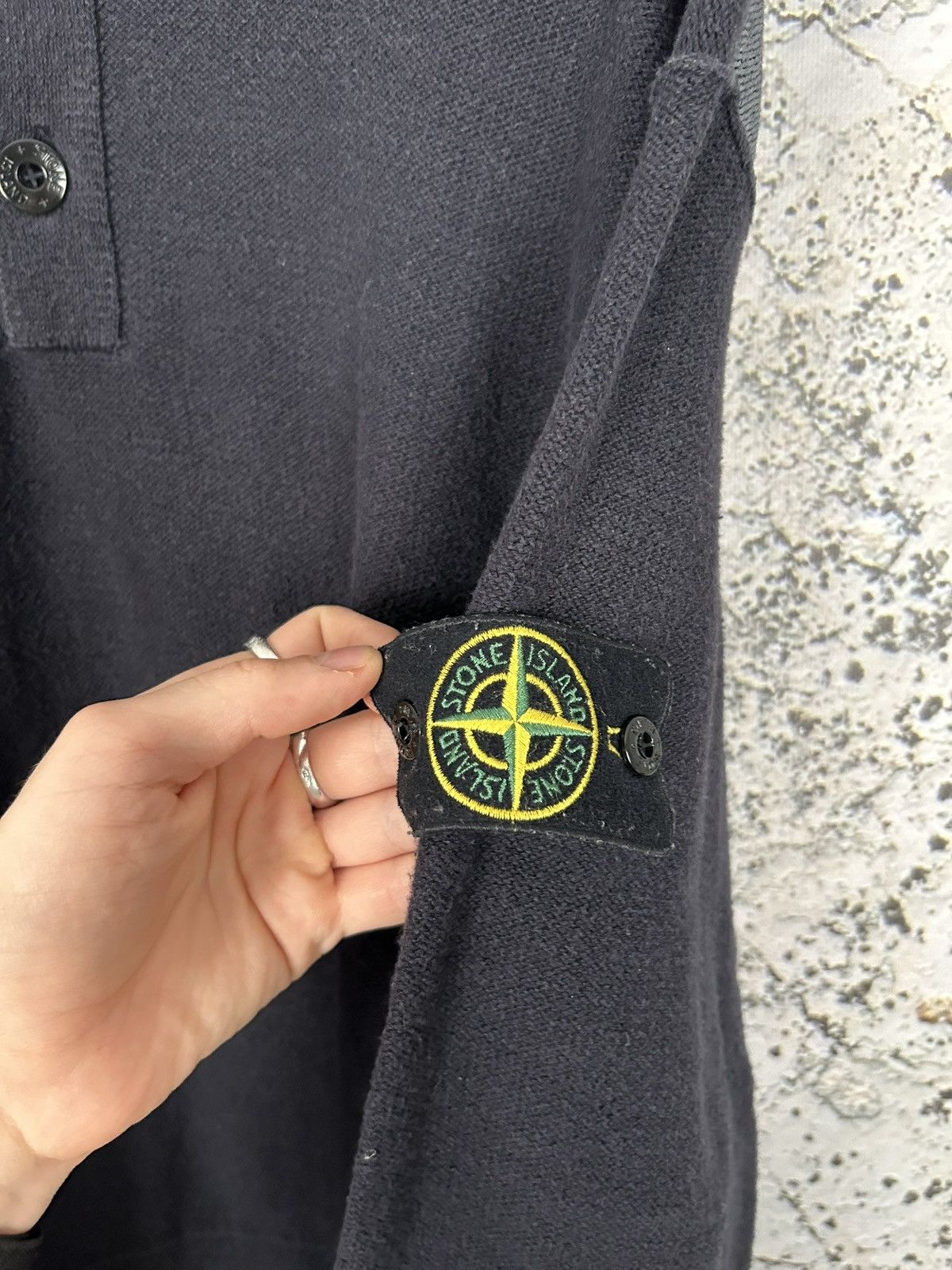 Stone Island Vintage Stone Island 90s Archive Polo Sweater Rare Designer Size US L / EU 52-54 / 3 - 4 Thumbnail