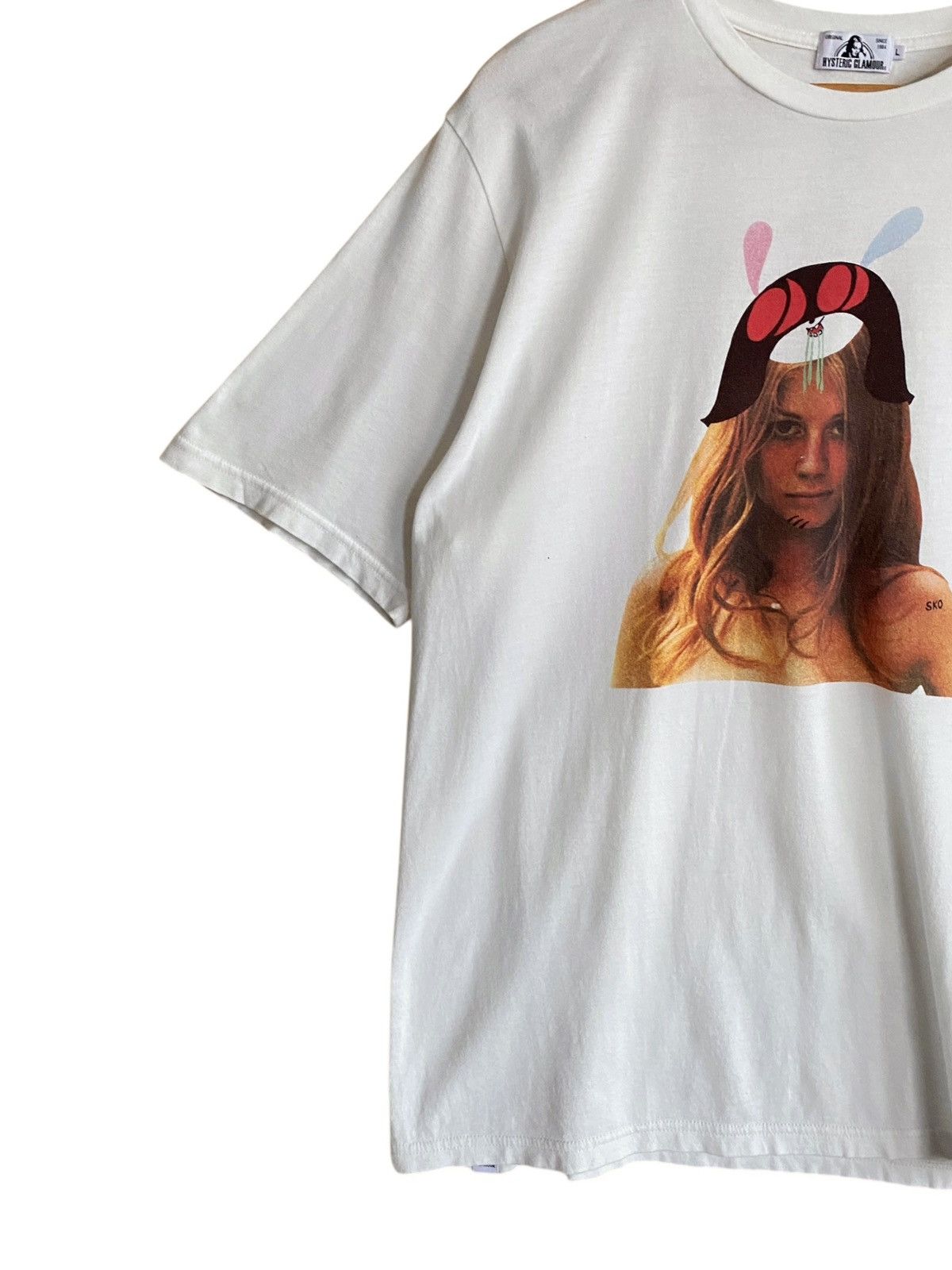 Hysteric Glamour Very Rare Vintage Hysteric Glamour Skoloct T-shirt 2000s Size US L / EU 52-54 / 3 - 5 Thumbnail