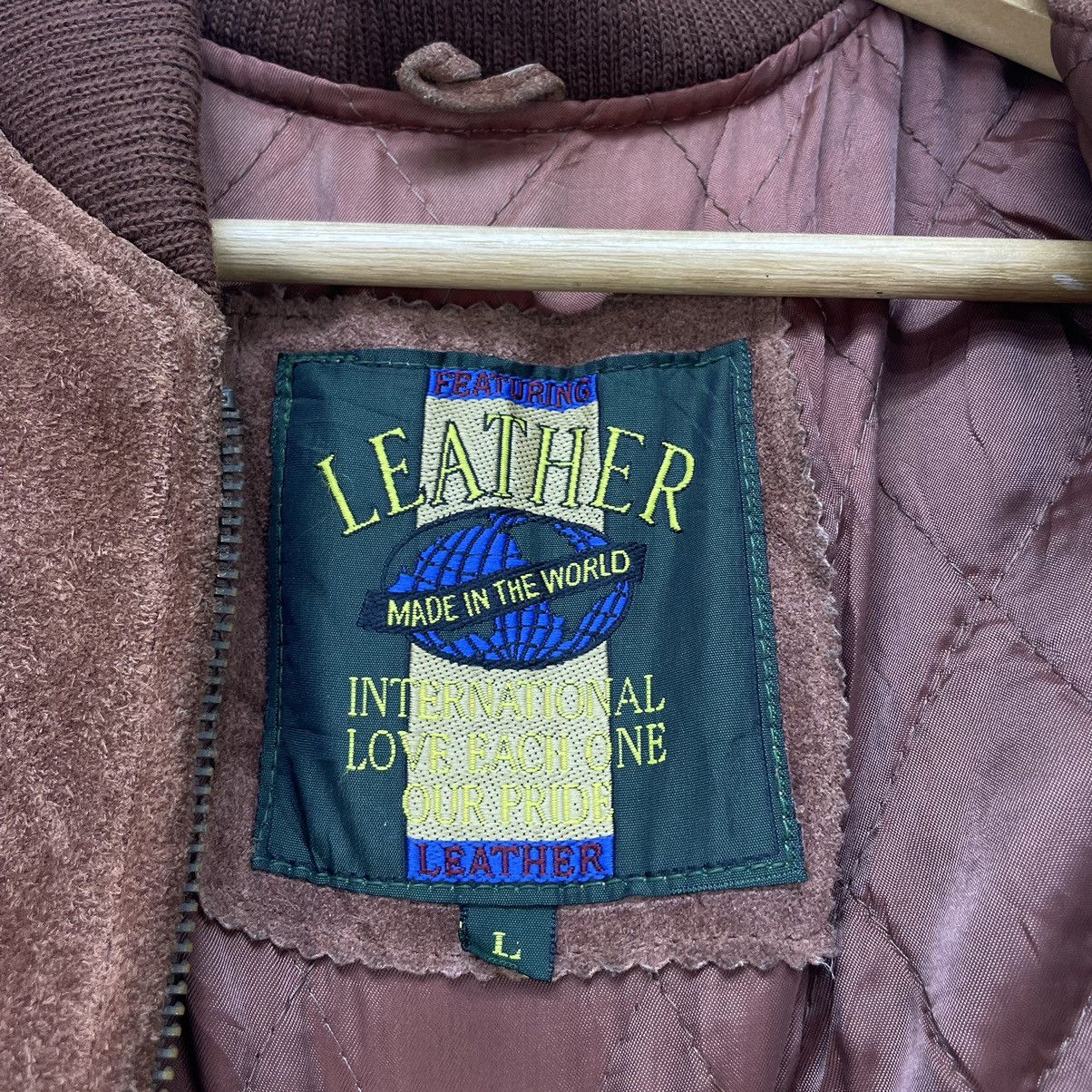 Bomber Jacket × Leather Jacket × Vintage 💥Vtg 90s Suede