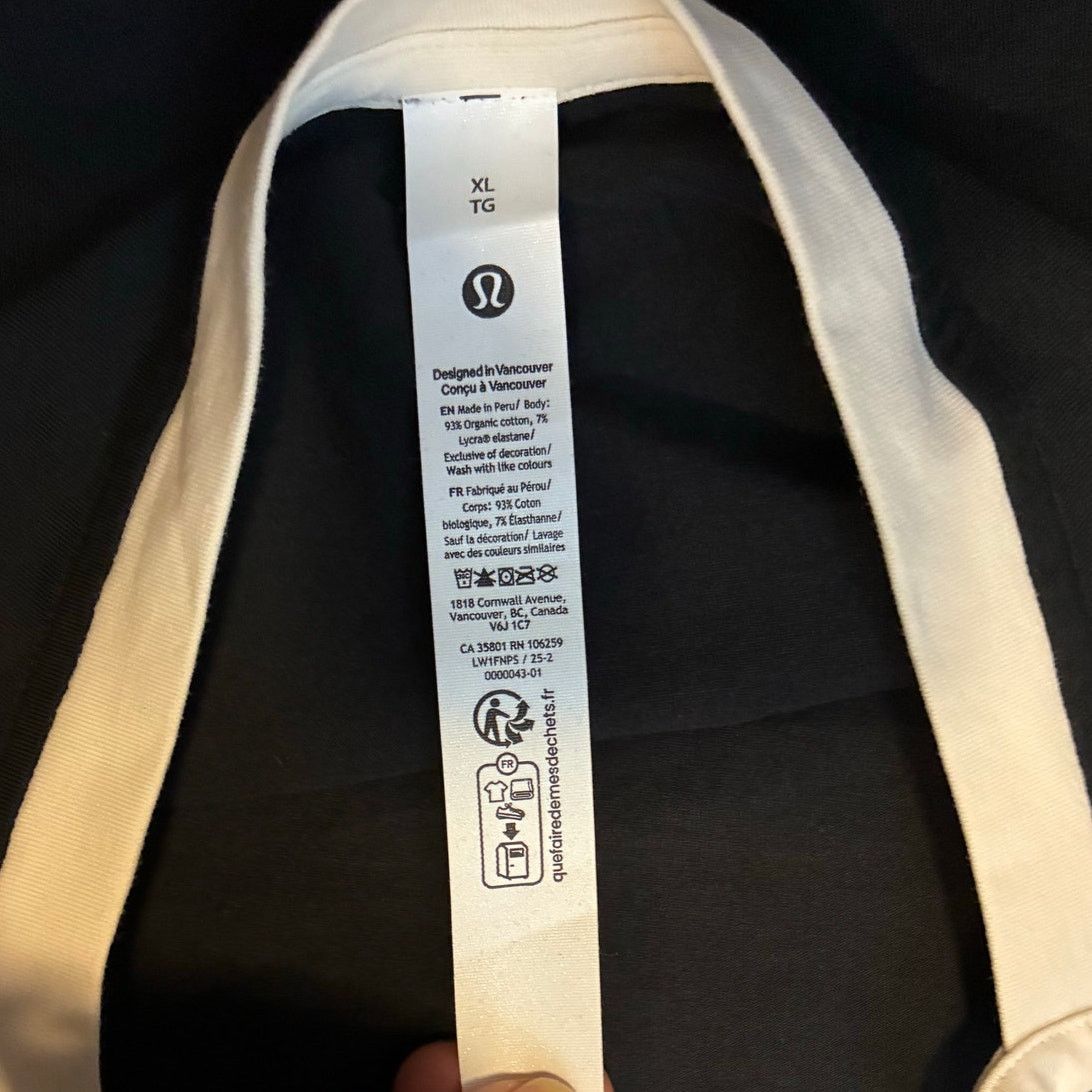 Lululemon Lululemon Organic Cotton High-Neck Ringer Tank Top Black XL Size XL / US 12-14 / IT 48-50 - 4 Thumbnail