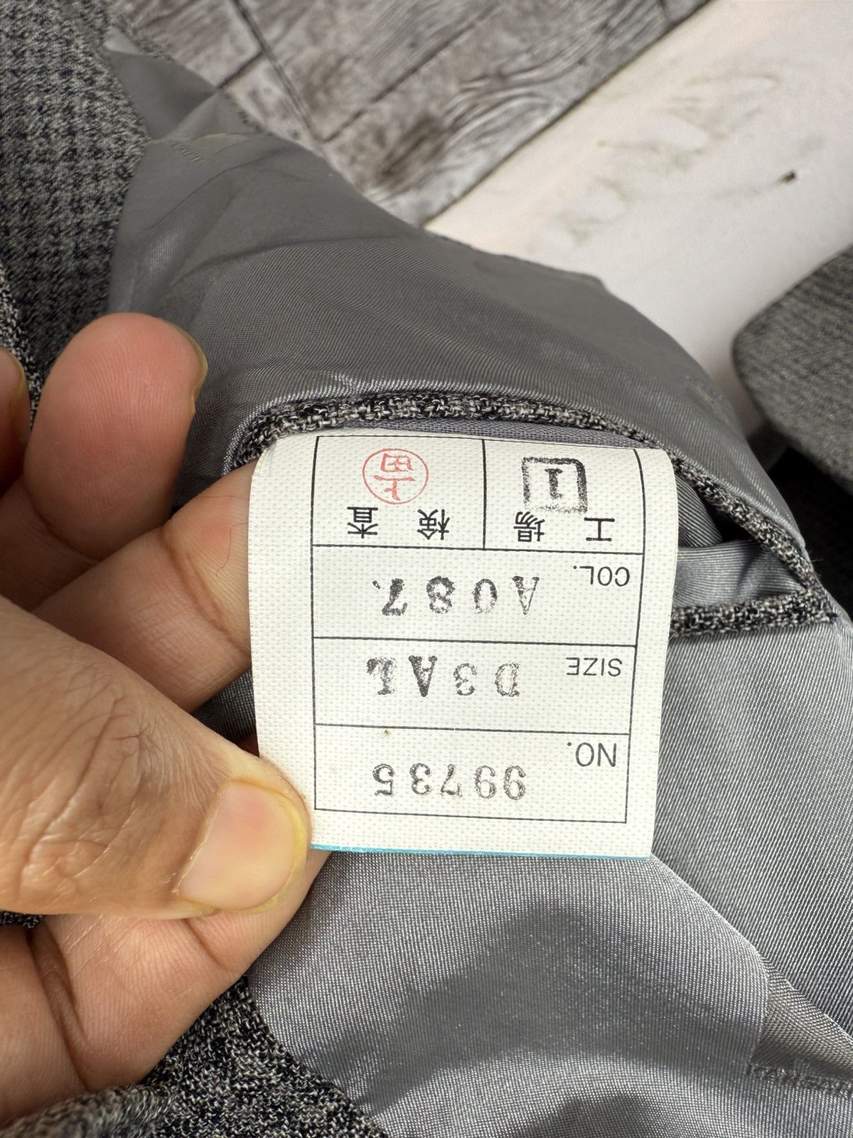 Kansai Yamamoto Vintage 90s KANSAI MAN Wool Blended Small Checked Blazer Size 42S - 8 Thumbnail
