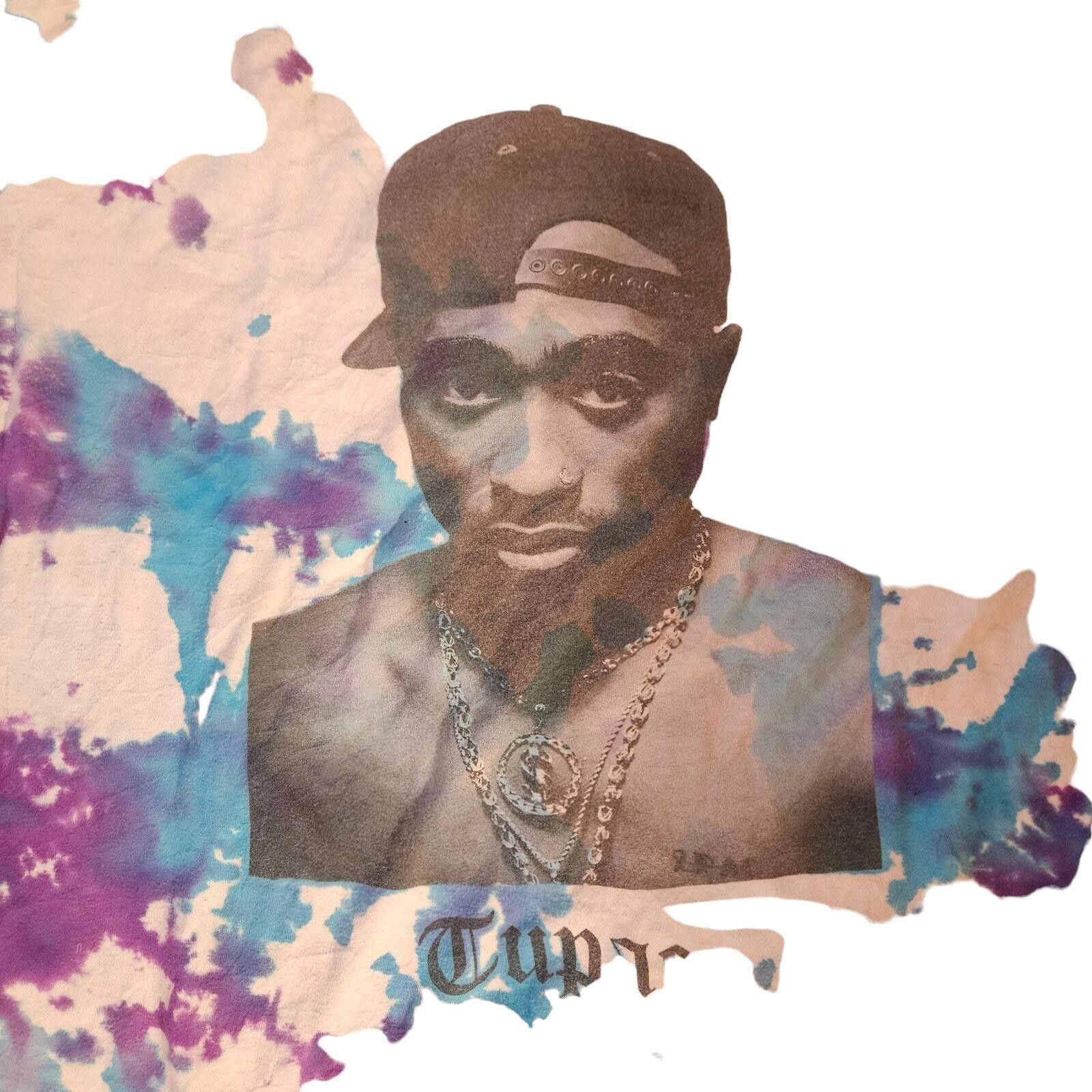 Designer Tupac Tie-dye Sleeve Crewneck Cotton Multicolor Size XL Size US XL / EU 56 / 4 - 4 Thumbnail