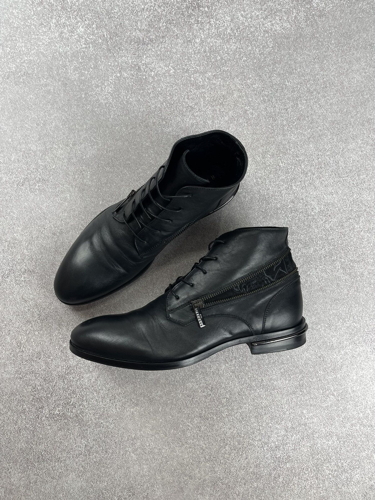John Richmond John Richmond Black Leather Boots Size 41 Size US 8 / EU 41 - 1 Thumbnail