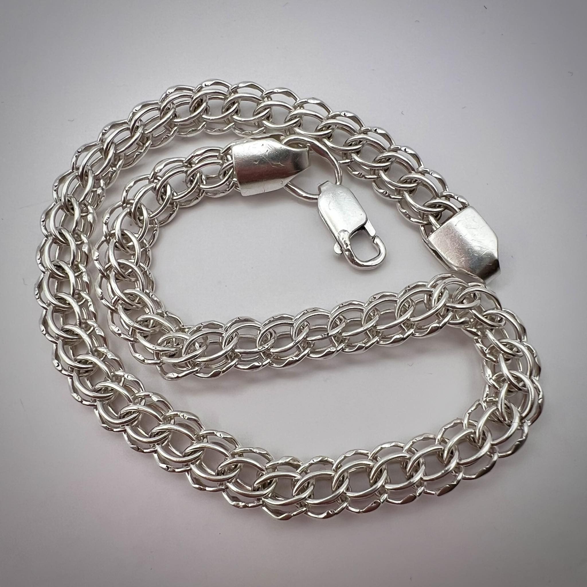 Sterling Silver Fine Vintage Sterling Silver 925 Chain Bracelet 10 gr Size ONE SIZE - 3 Thumbnail
