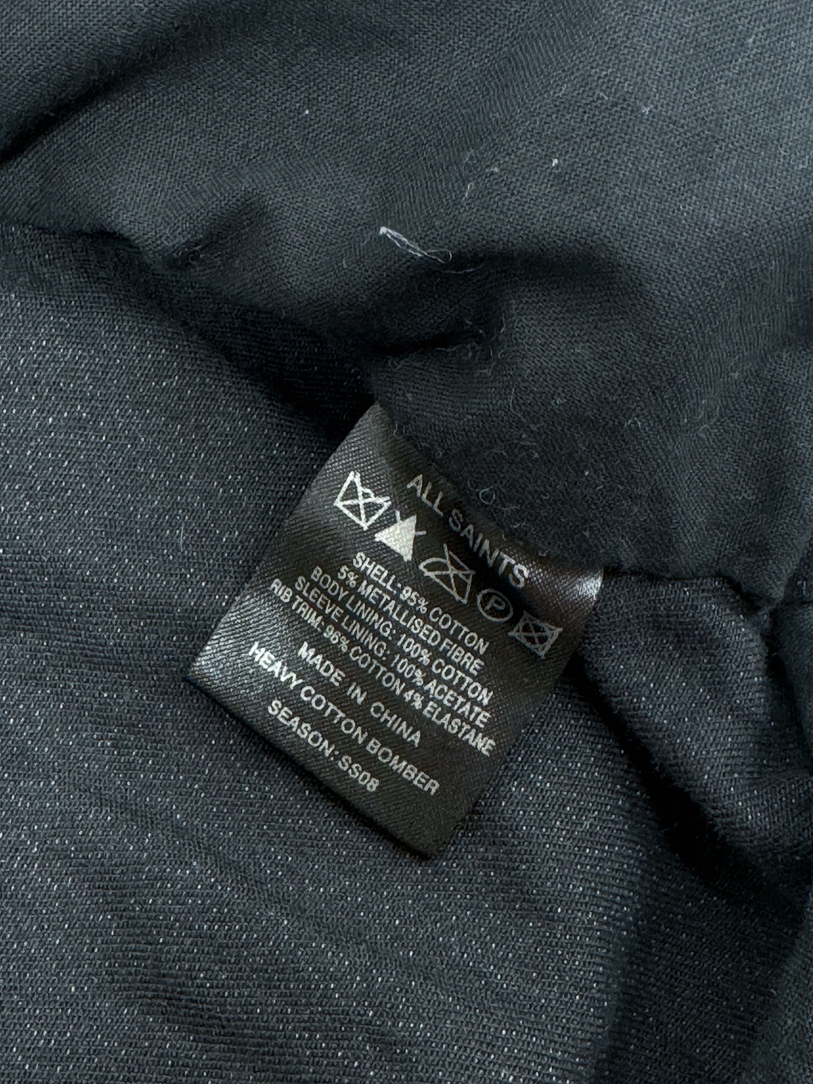 Allsaints AllSaints Heavy Cotton Bomber Jacket SS 08 Paganism Festival Size M / US 6-8 / IT 42-44 - 14 Thumbnail