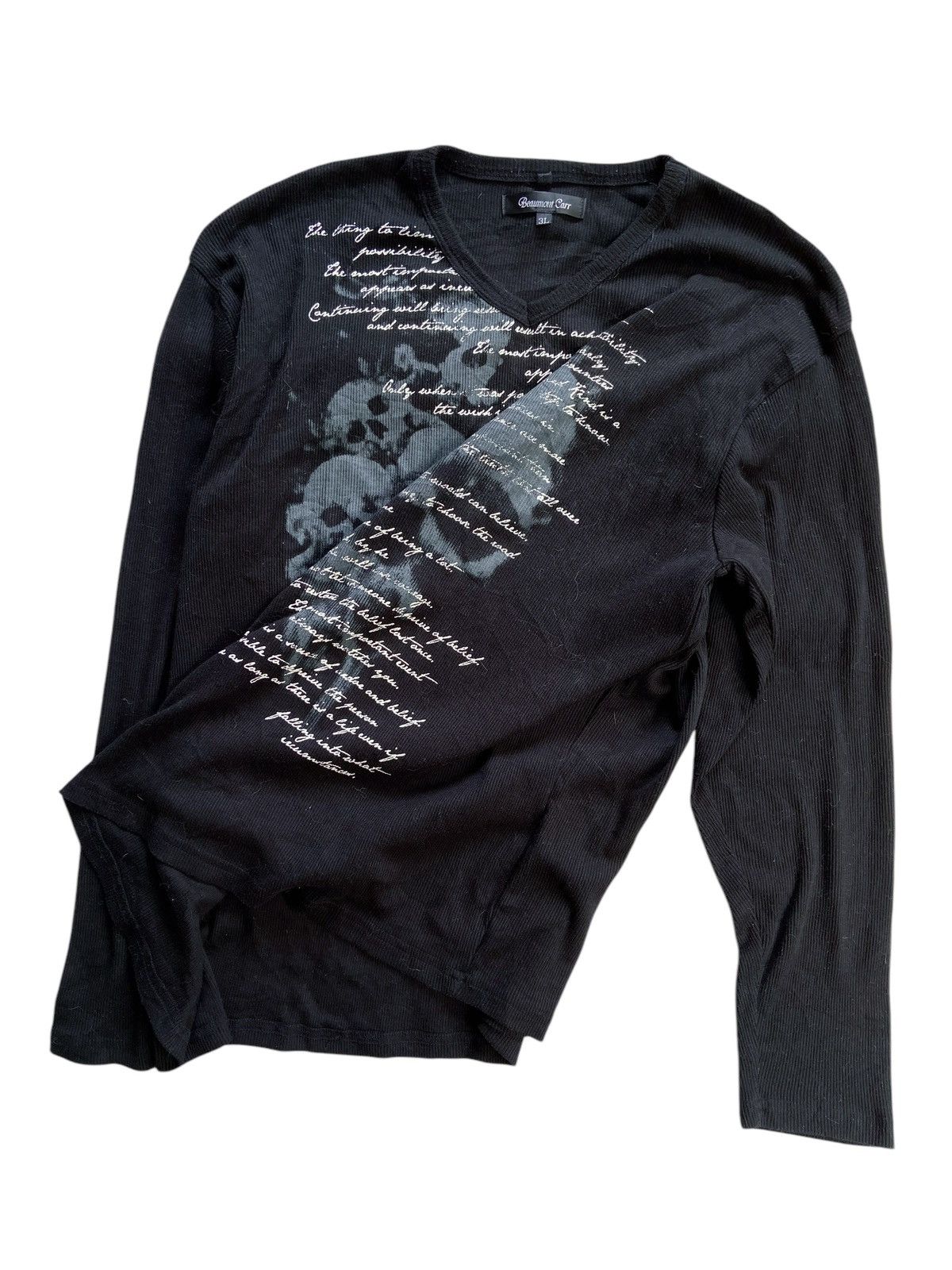 Japanese Brand BEAUMONT CARR GOTHIC POEM LONG SLEEVE Size US XL / EU 56 / 4 - 4 Thumbnail