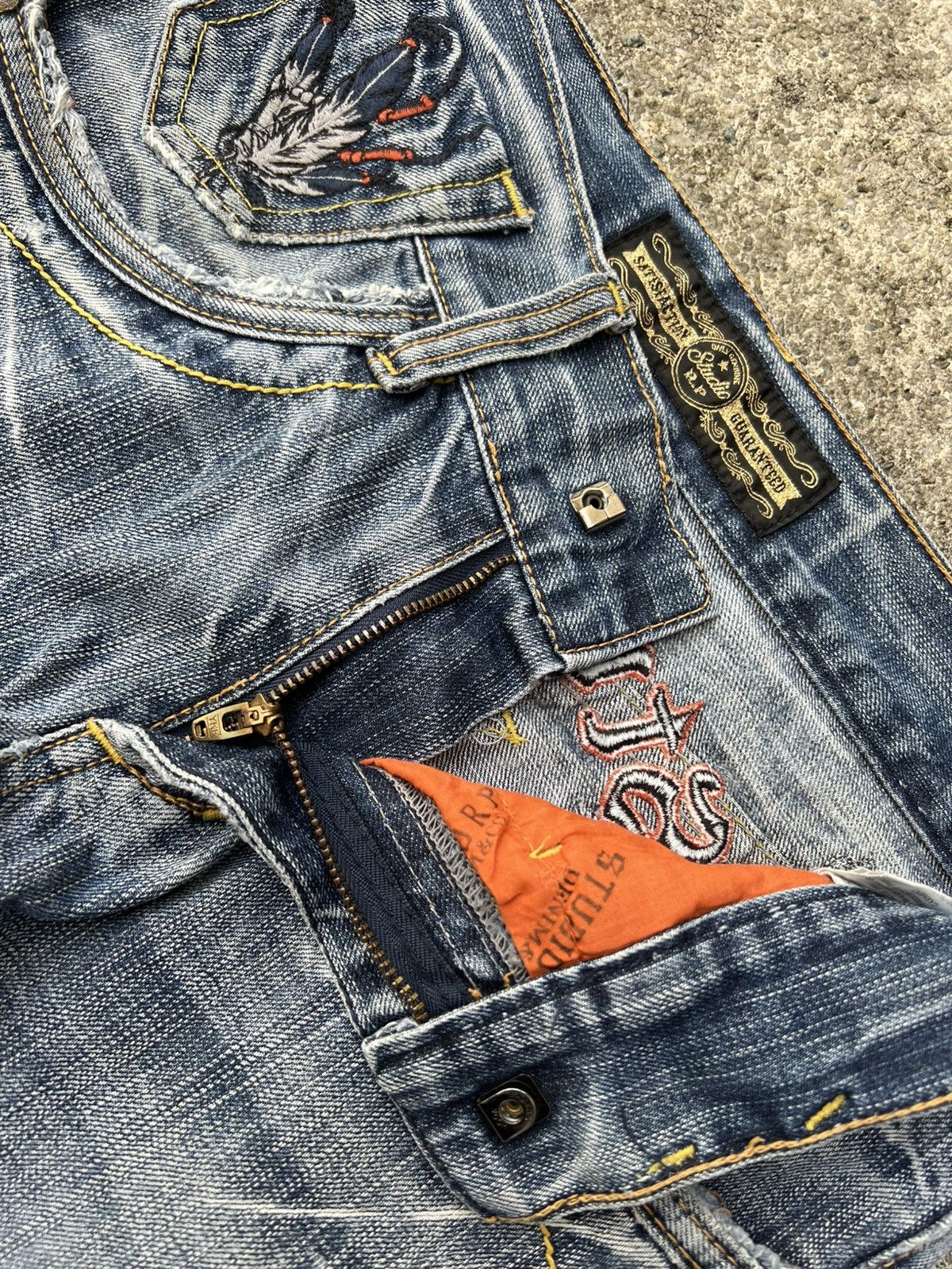 Japanese Brand 💥Studio RP Denim & Co Distress Jean Size US 29 - 14 Thumbnail