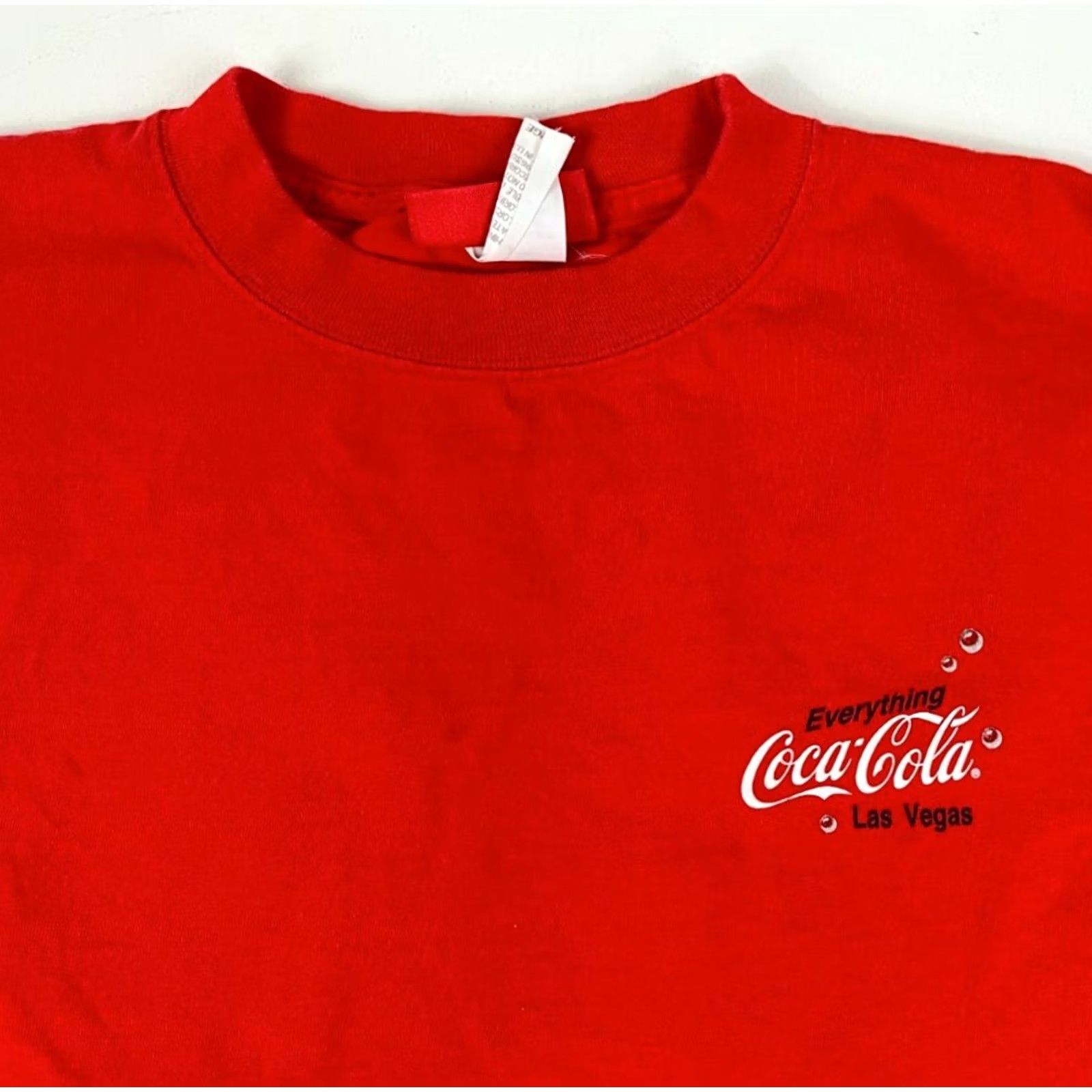 Vintage VINTAGE Coca-Cola Las Vegas T-Shirt Unisex Adults Large Red 100% Cotton Double-Sided Made in USA Shirt Mens Size US L / EU 52-54 / 3 - 3 Thumbnail