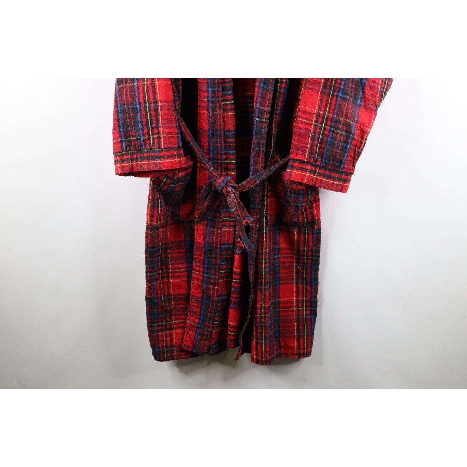 Pierre Cardin × Vintage Vintage 90s Pierre Cardin Belted Flannel Bath Robe Size US L / EU 52-54 / 3 - 3 Thumbnail