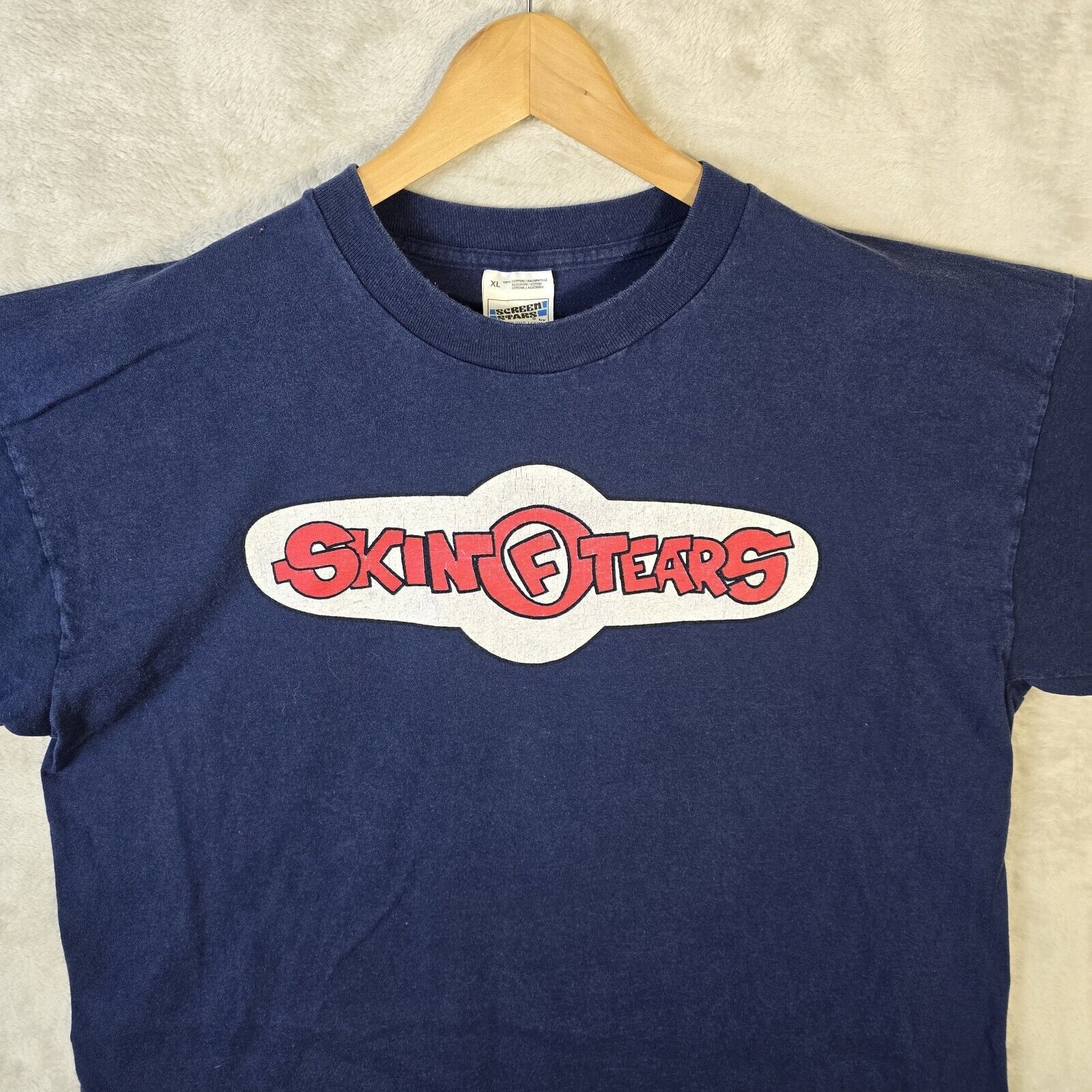 Fruit Of The Loom Vintage 90s Skin Of Tears Blinded Punk Band Shirt XL RARE Size US XL / EU 56 / 4 - 3 Thumbnail