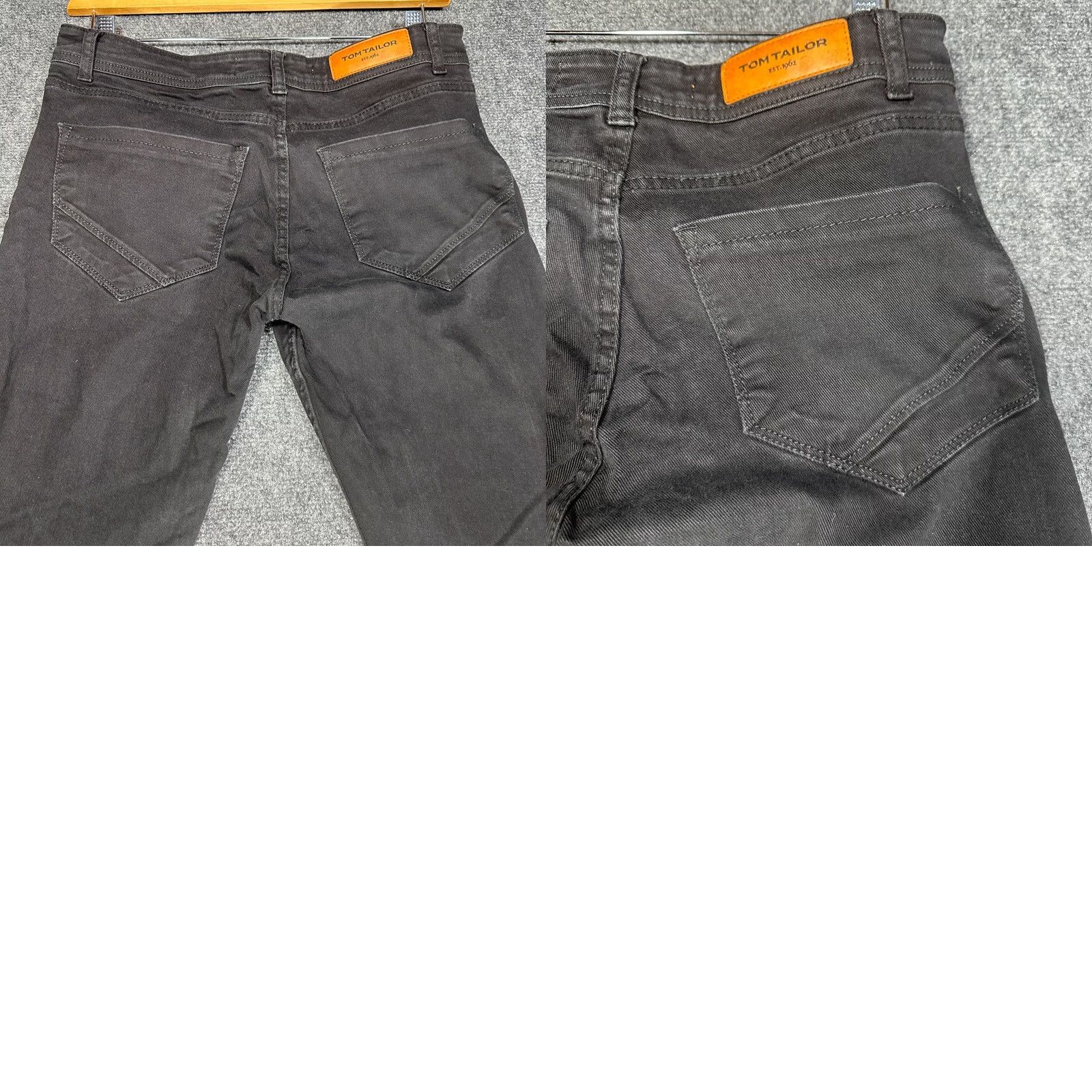 Tom Tailor Tom Tailor Jeans Mens 34 Slim Black Cotton Denim 5-Pocket Button Fly Stretch Size US 34 / EU 50 - 8 Thumbnail