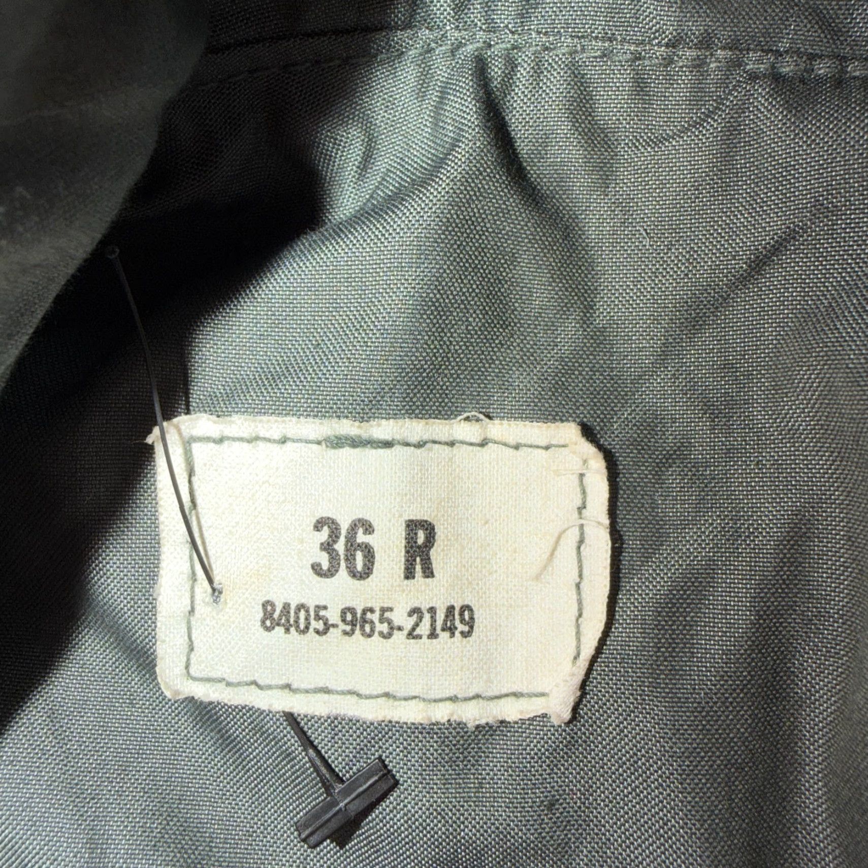 Vintage VTG 60s OD Green Army Military Rain Overcoat Mens S Jacket Trench Coat DSA 1967 Size US XXS / EU 40 - 4 Thumbnail