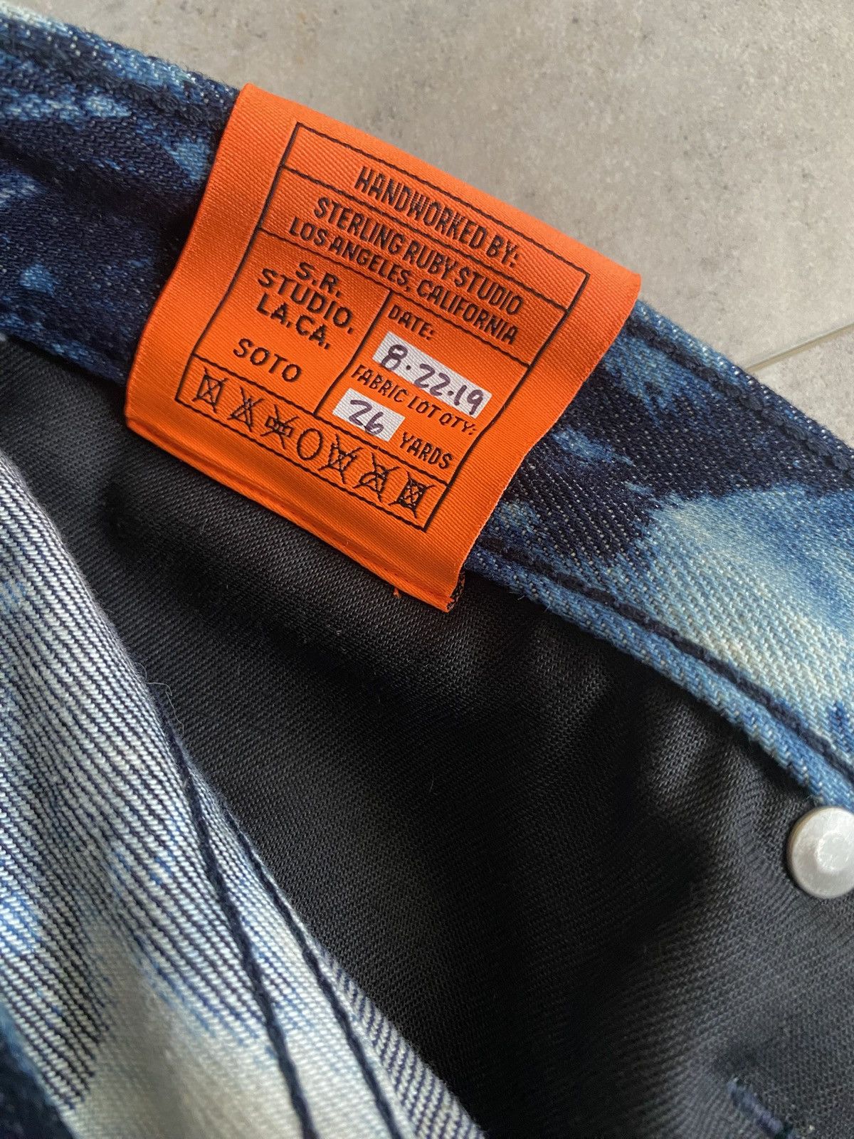 Sterling Ruby Sterling ruby indigo soto bleached denim Size US 30 / EU 46 - 4 Thumbnail