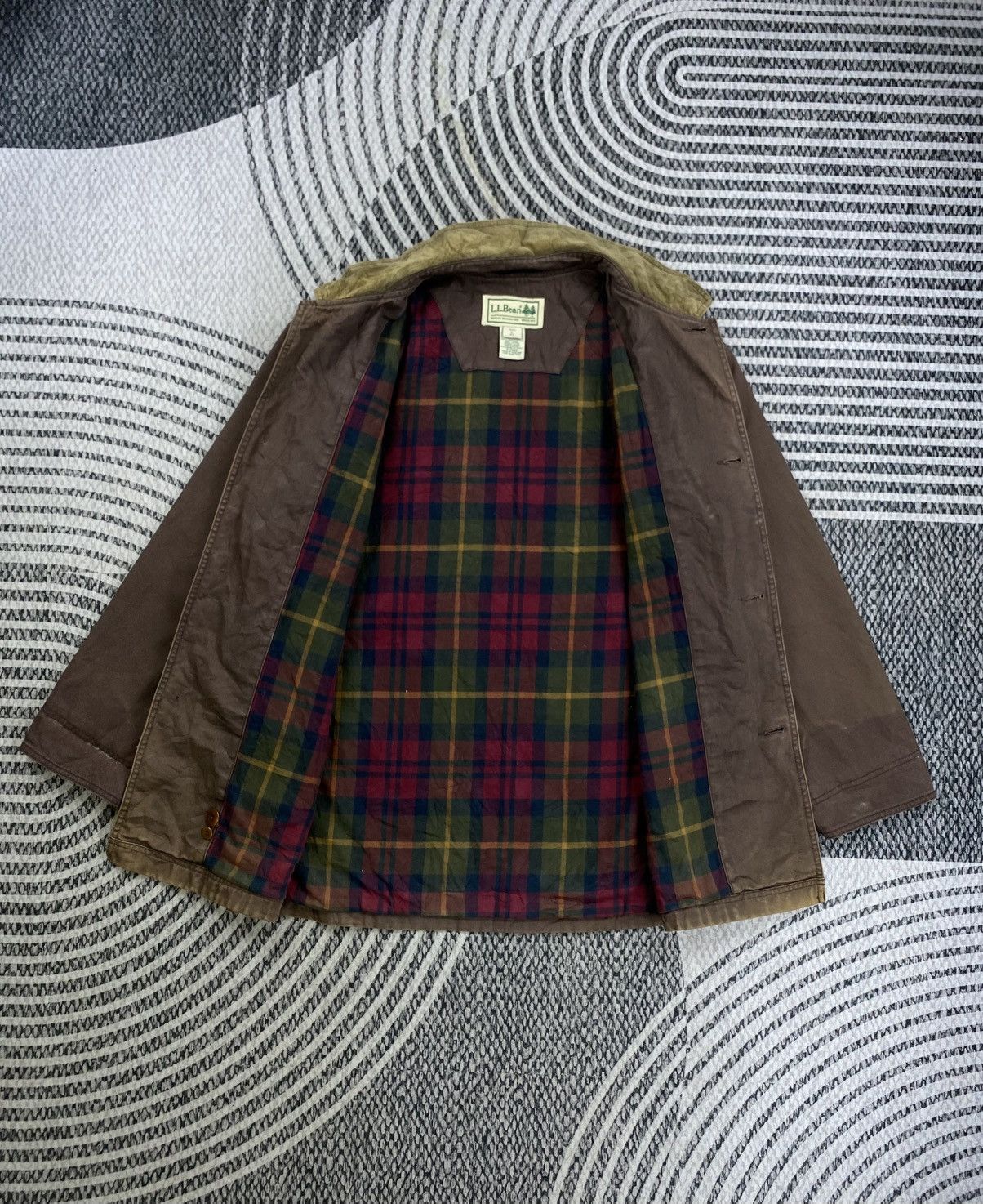 L.L. Bean 🔥RARE Vintage L.L.Bean Faded Workwear Chore Jacket Size US XL / EU 56 / 4 - 6 Thumbnail