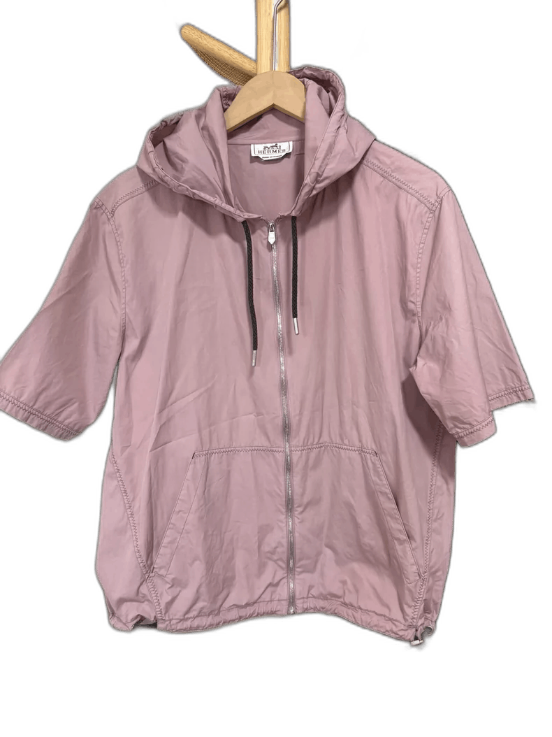 Hermes Hermes Short Sleeve Jacket with Hood Size US L / EU 52-54 / 3 - 1 Thumbnail