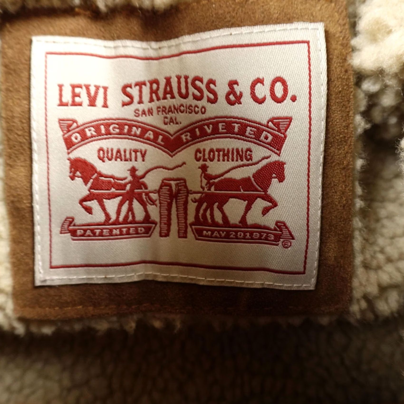 Levi's Levi's Jacket Bomber Jacket M Brown Faux Suede Sherpa Lined Zip Aviator Coat Men Cap Size US M / EU 48-50 / 2 - 4 Thumbnail