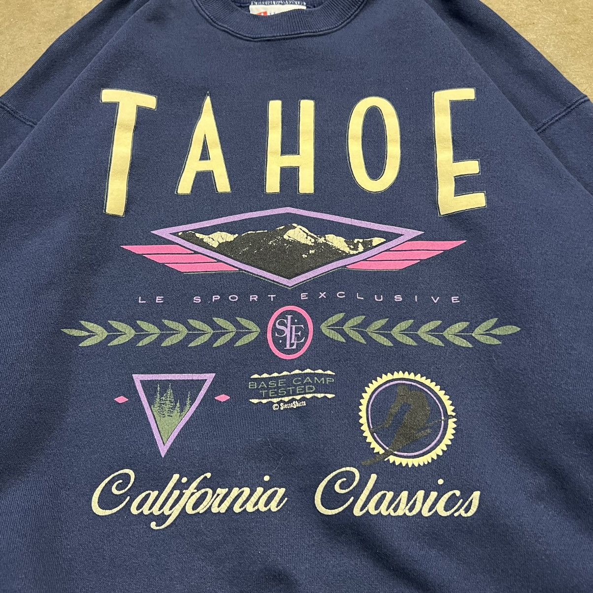 Vintage Vintage Lake Tahoe California Crewneck Sweatshirt Ski Nature Size US L / EU 52-54 / 3 - 4 Thumbnail