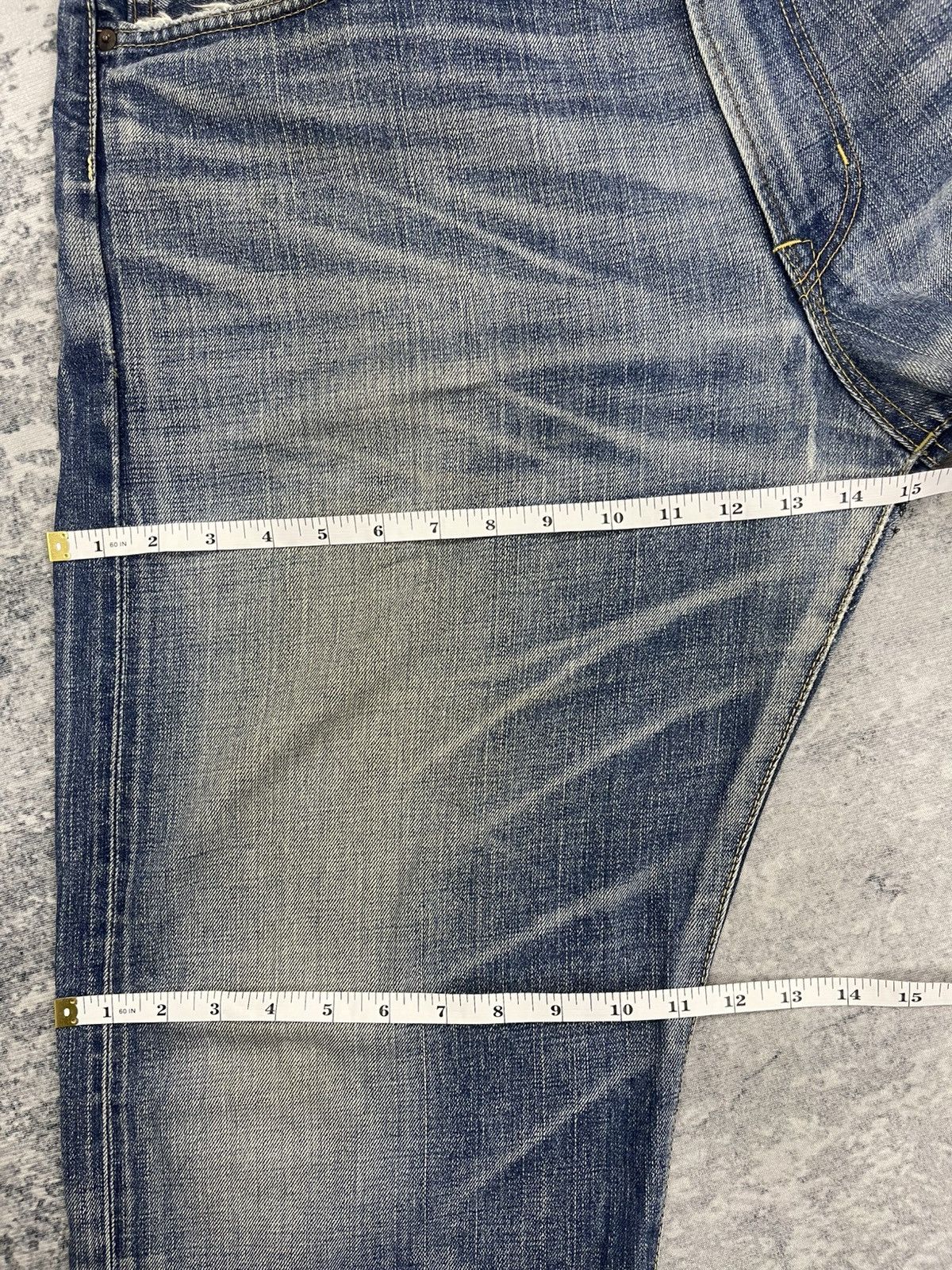 Edwin Vintage Edwin Distressed Salvage denim pants Size US 38 / EU 54 - 22 Thumbnail
