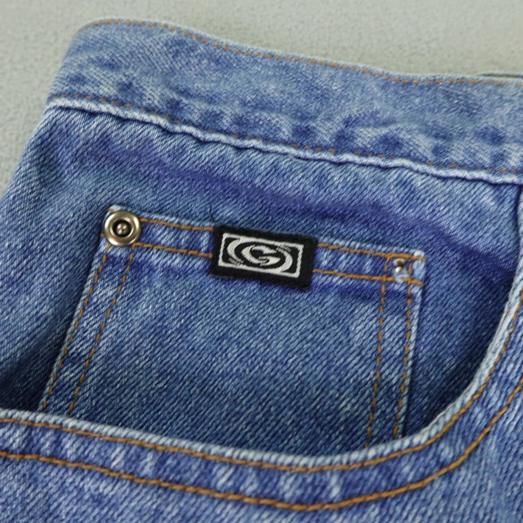 Gotcha VINTAGE Gotcha Jeans Mens 34x34 Denim High Rise Jeans Straight 90s Y2K Blue Regular Mens Size US 33 - 5 Thumbnail