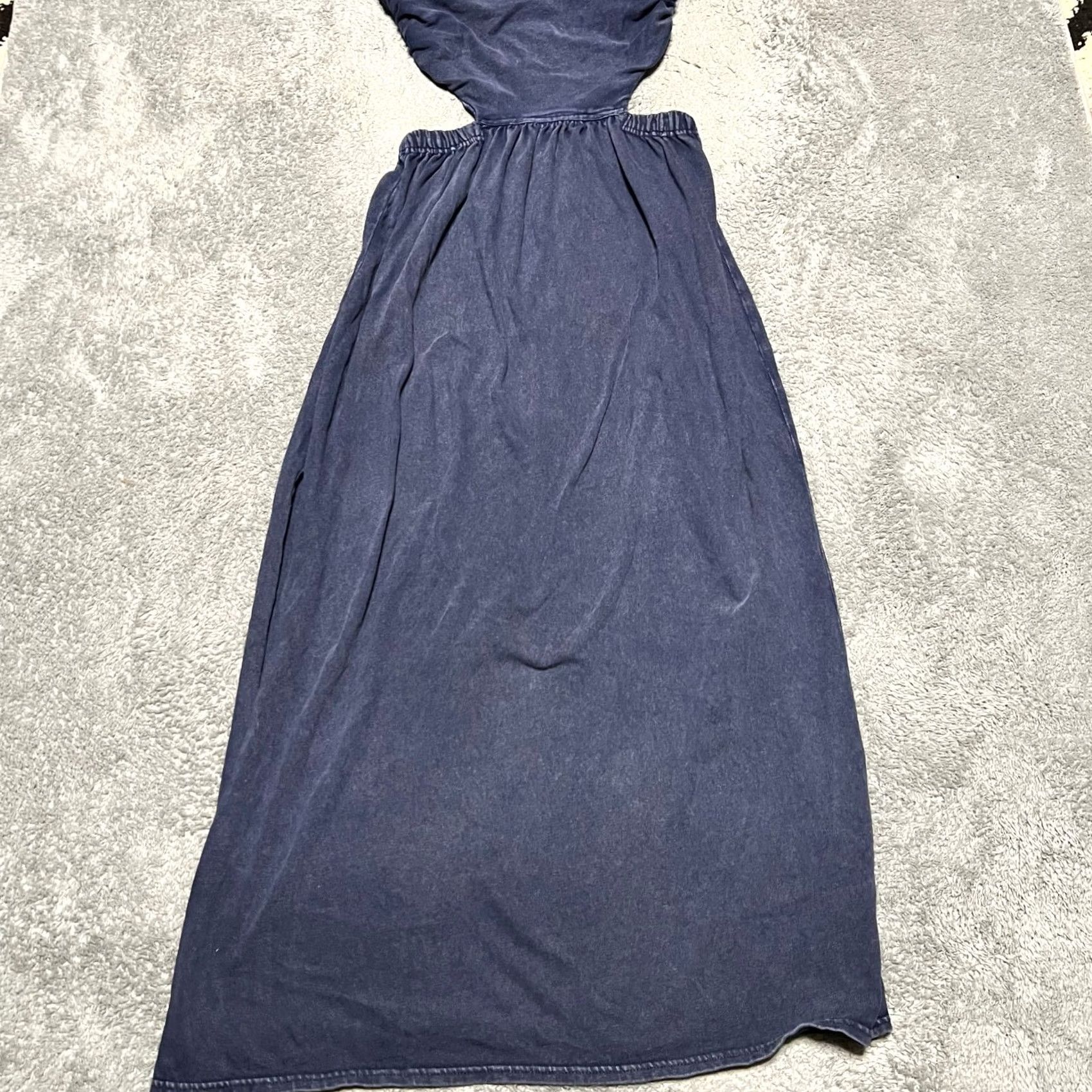 Free People Free People Dress Maxi Dress Strapless Tangelica Blue Slit Womens M Size M / US 6-8 / IT 42-44 - 2 Thumbnail