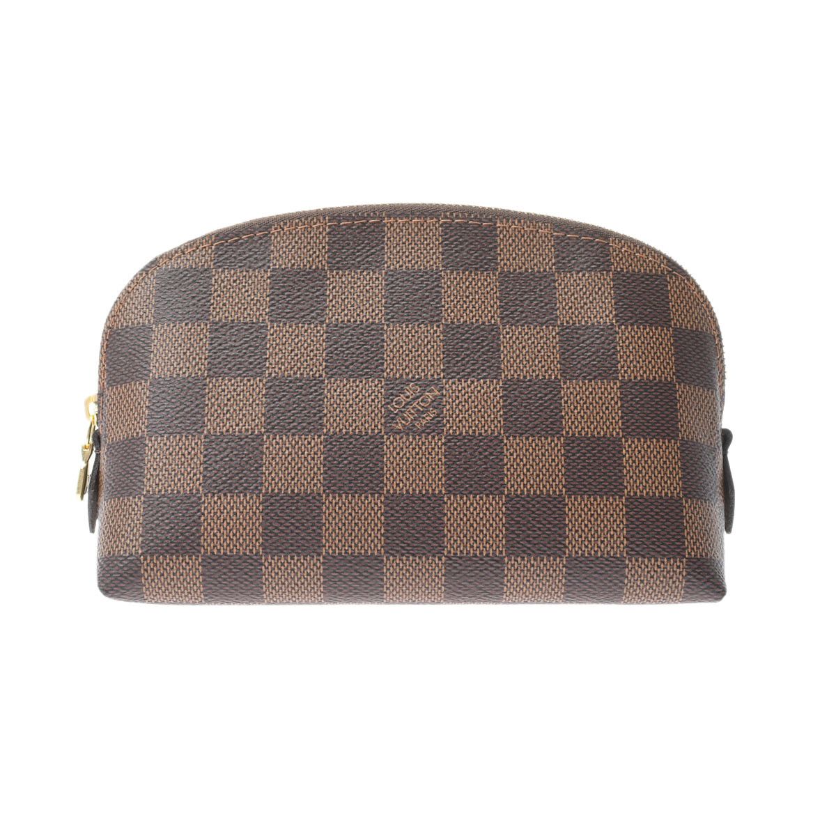 image of Louis Vuitton Pochette Cosmetic Pm Brown Damier Canvas Pouch, Women's