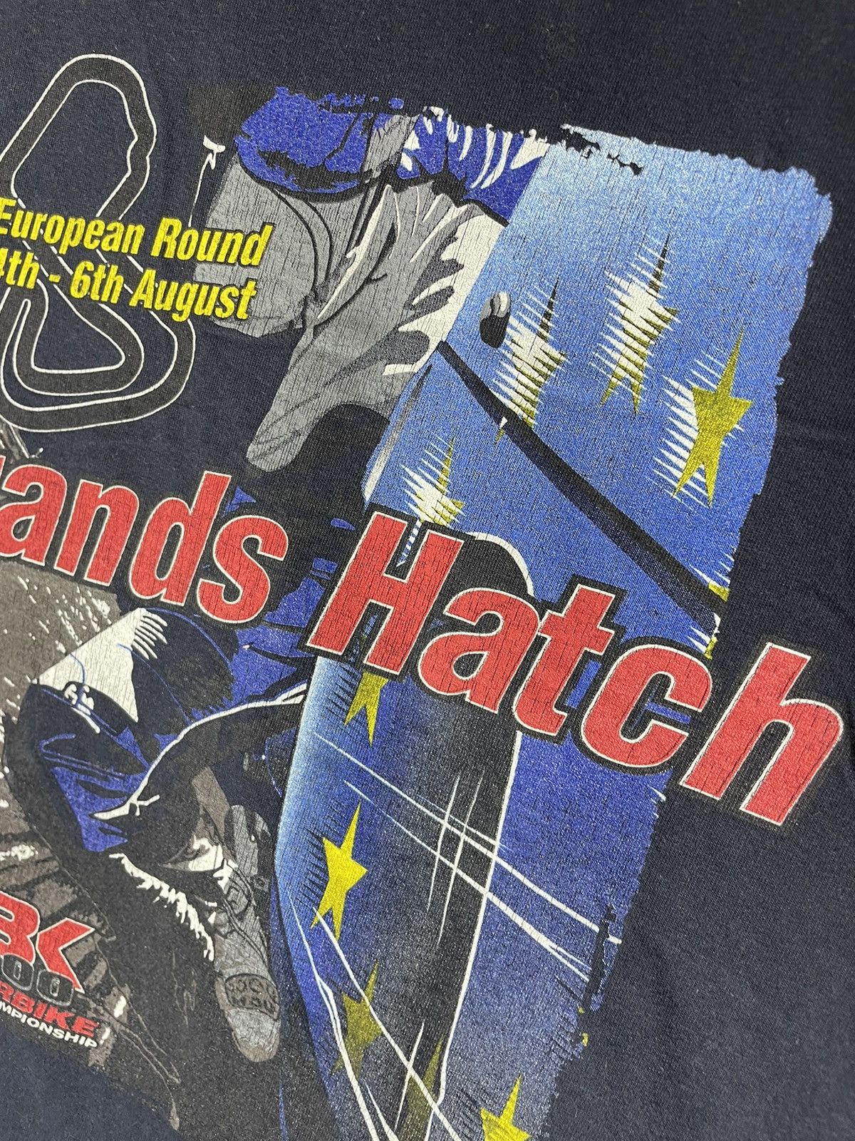 Vintage Superbike brand hatch racing vintage T shirt 90s Size US M / EU 48-50 / 2 - 6 Thumbnail
