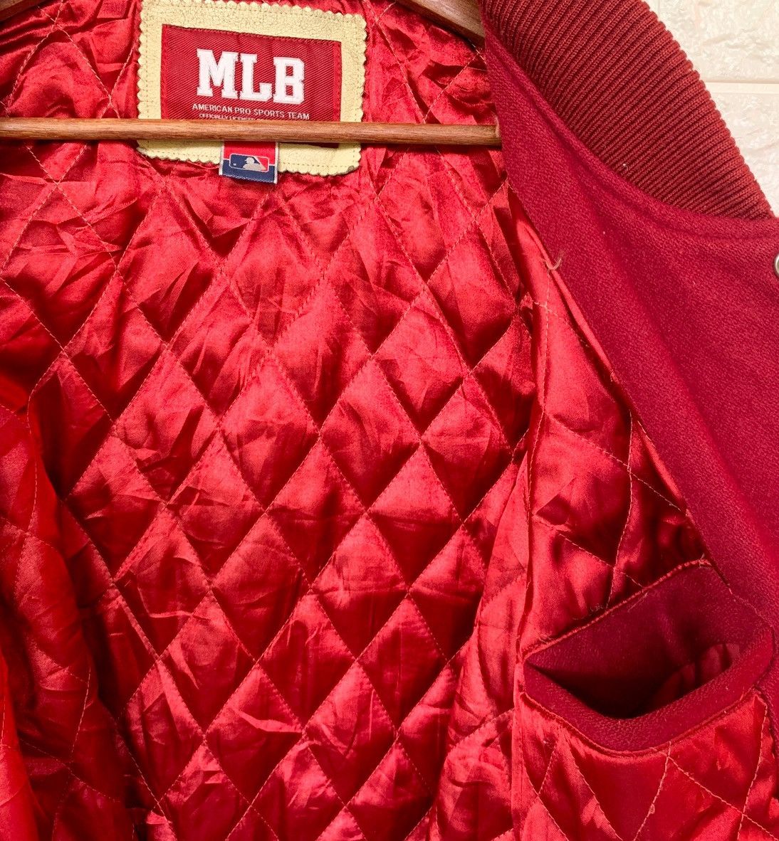 MLB Vintage 90s Yankees Wool Varsity Leather Jacket Embroidered Size US XL / EU 56 / 4 - 17 Thumbnail