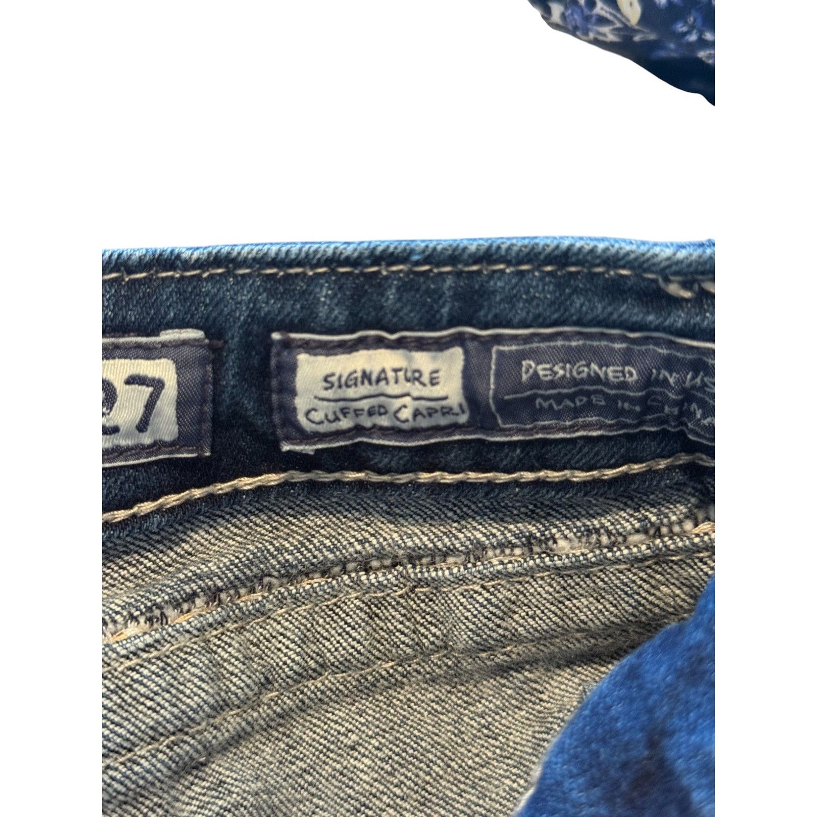 Miss Me Miss Me Jeans Women 27 Blue Capris Western Rodeo Size 27" / US 4 / IT 40 - 7 Thumbnail