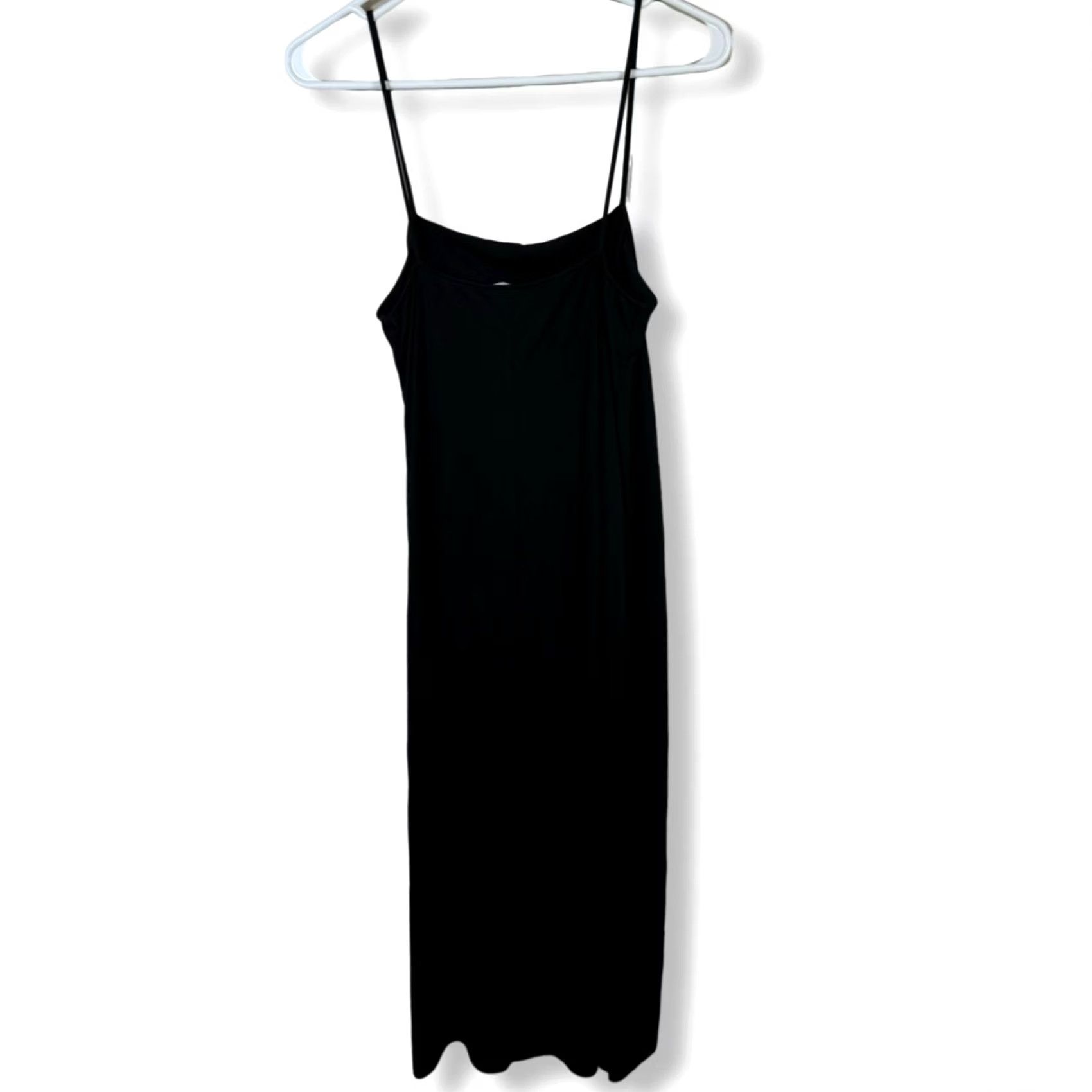 Zara Zara Dress Women’s S Black Spaghetti Strap Straight Line Long Maxi Elegant W109 Size S / US 4 / IT 40 - 2 Thumbnail