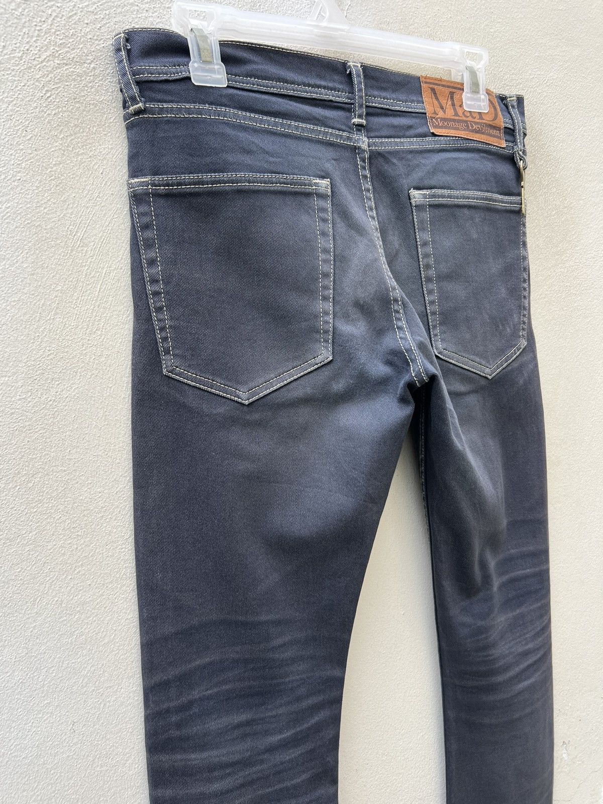 Vintage Moonage Devilment MAD Japan Dirty Mud Denim Stretch Jeans Size US 29 - 15 Thumbnail